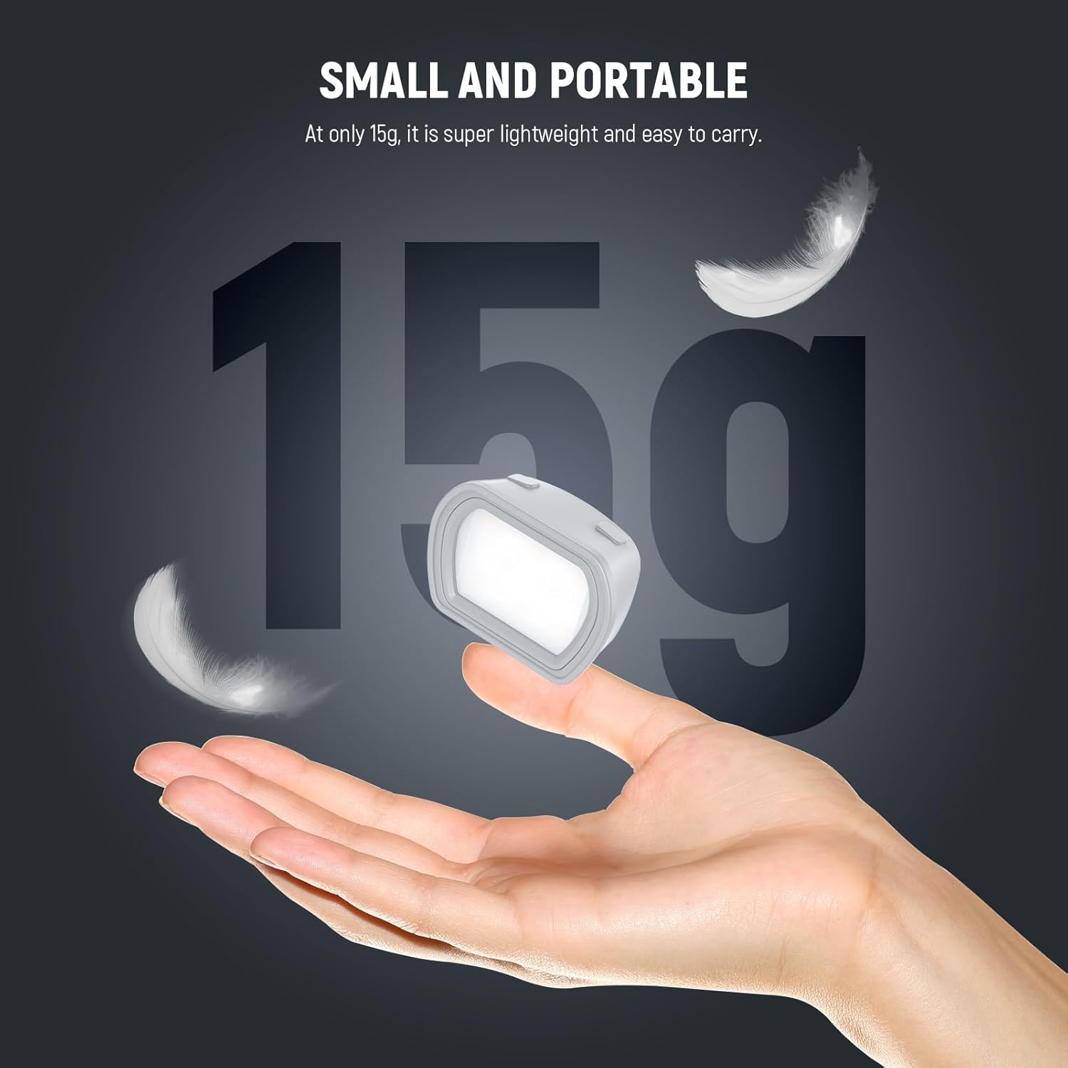 YOULIGHTS Magnetic Auxiliary Light Compatible with DJI OSMO Pocket 3 Gimbal Camera Creator Combo, USB C Rechargeable Mini LED Fill Light