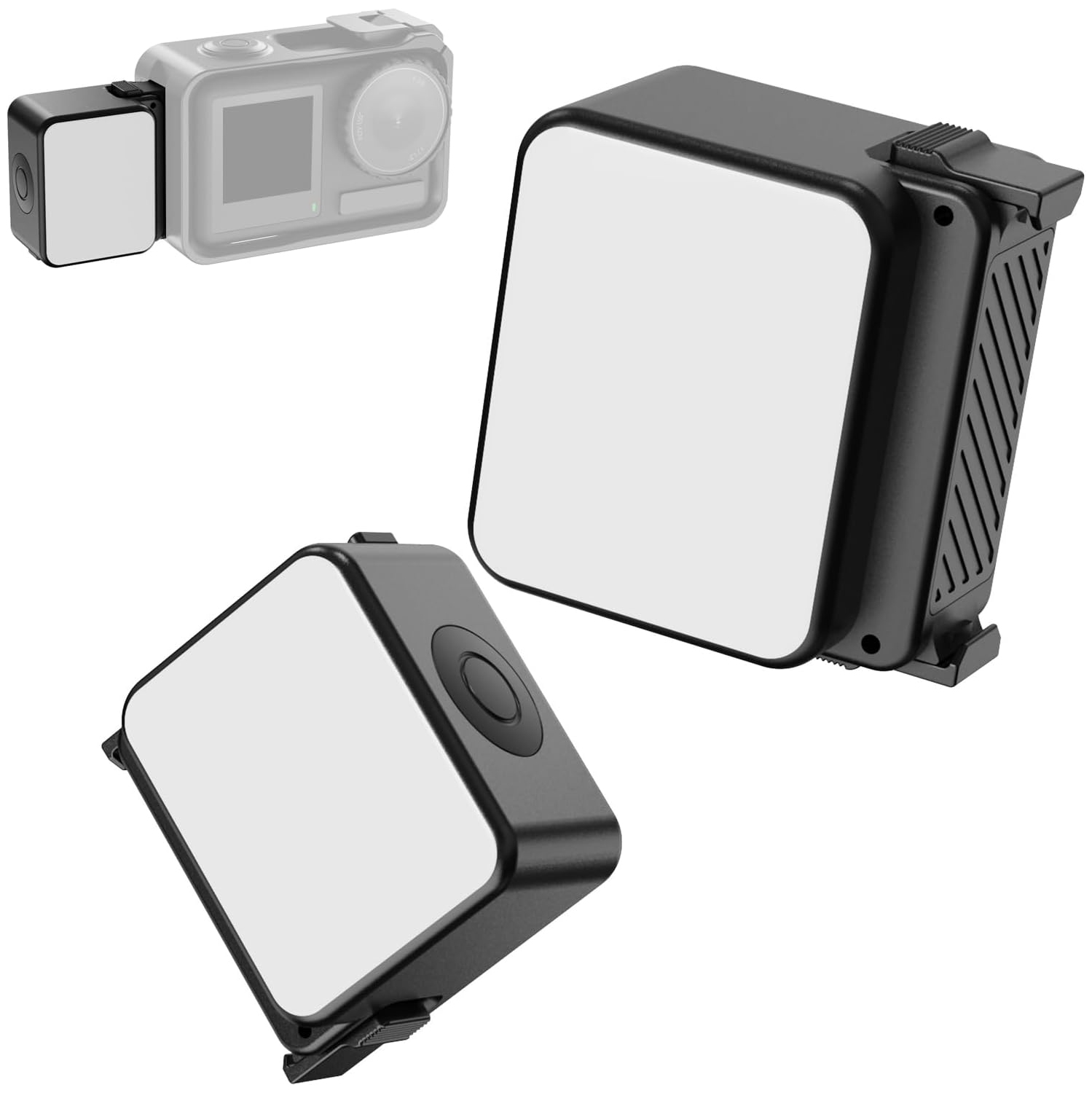 YOULIGHTS Magnetic Photography Fill Lighting for DJI Osmo Action 3/4 Camera Cage Accessories and Ulanzi PK-06 Pocket 3/4 Expansion Adapter