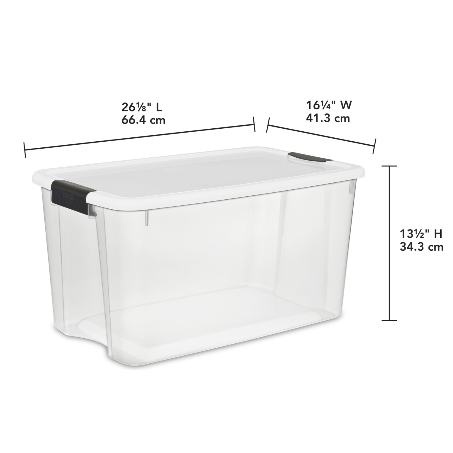 Sterilite 70 Quart Ultra Latch Storage Box & 64 Qt. Container (6 Pack)