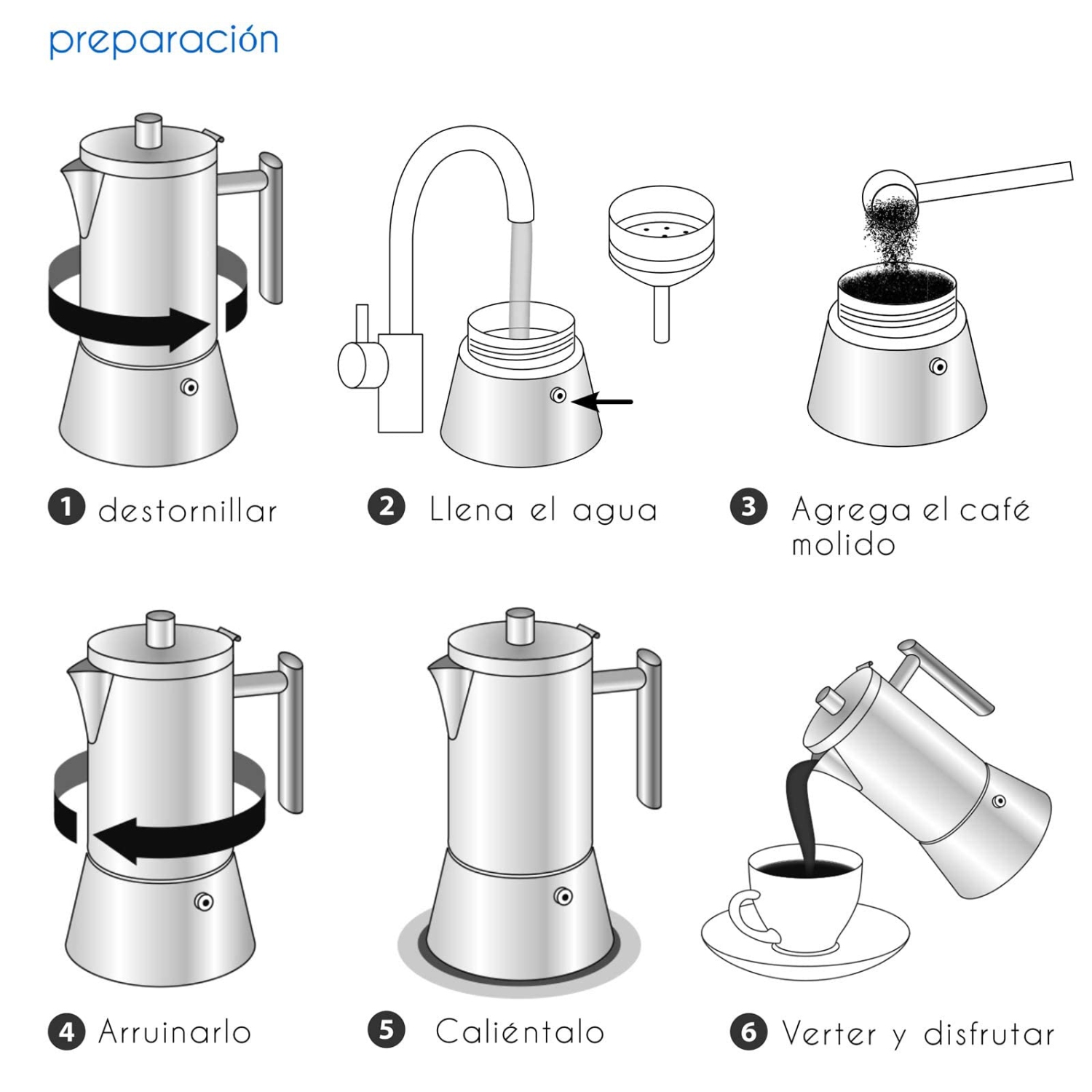 Easyworkz Pedro Stovetop Espresso Maker 4-6Cup 300ml Stainless Steel Italian Coffee Machine Maker Induction Moka Pot