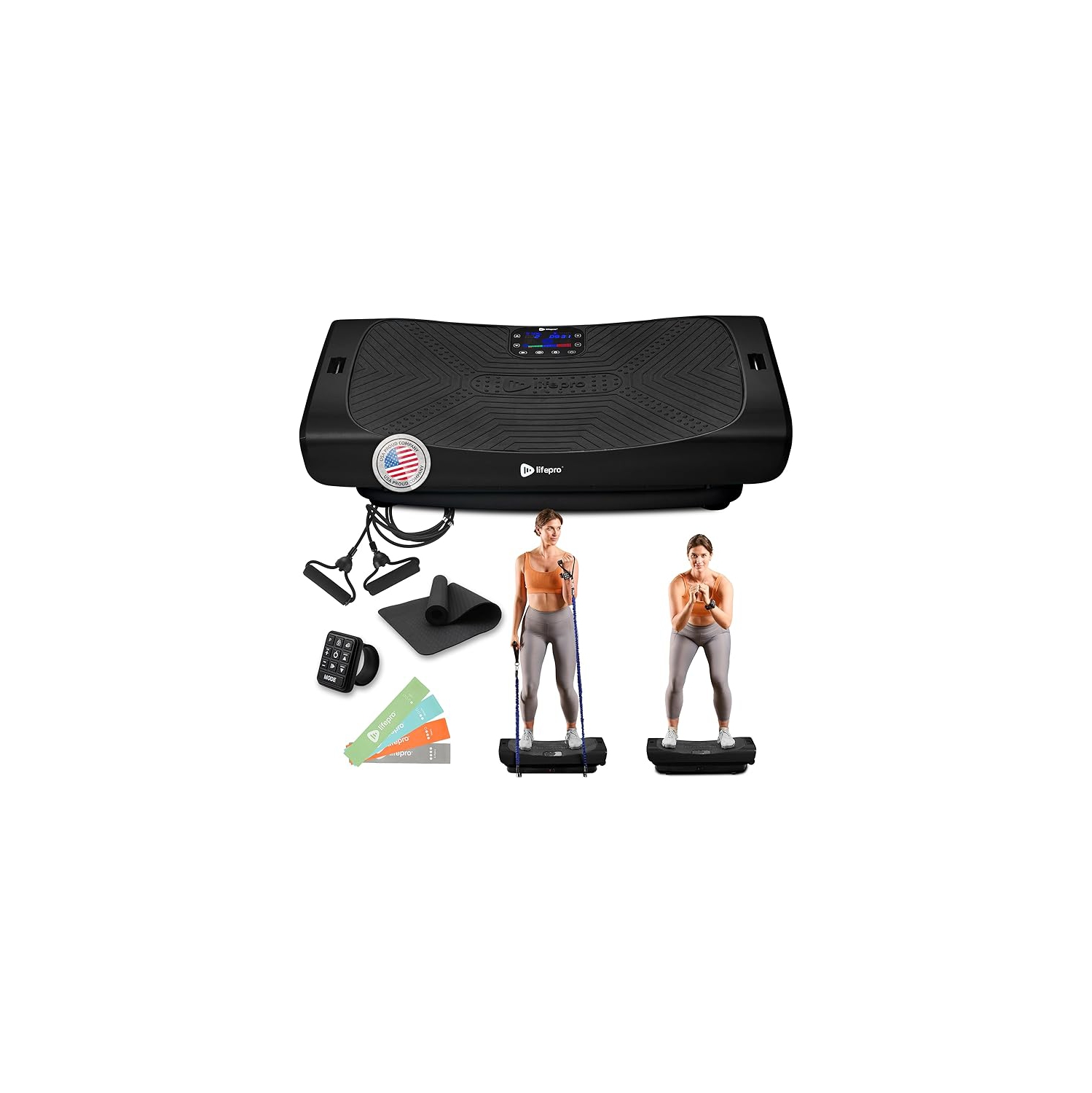Lifepro Rumblex Pro 4D Vibration Plate Exercise Machine – Whole Body Vibrating Platform for Recovery, Weight Loss & Strength Training with Triple