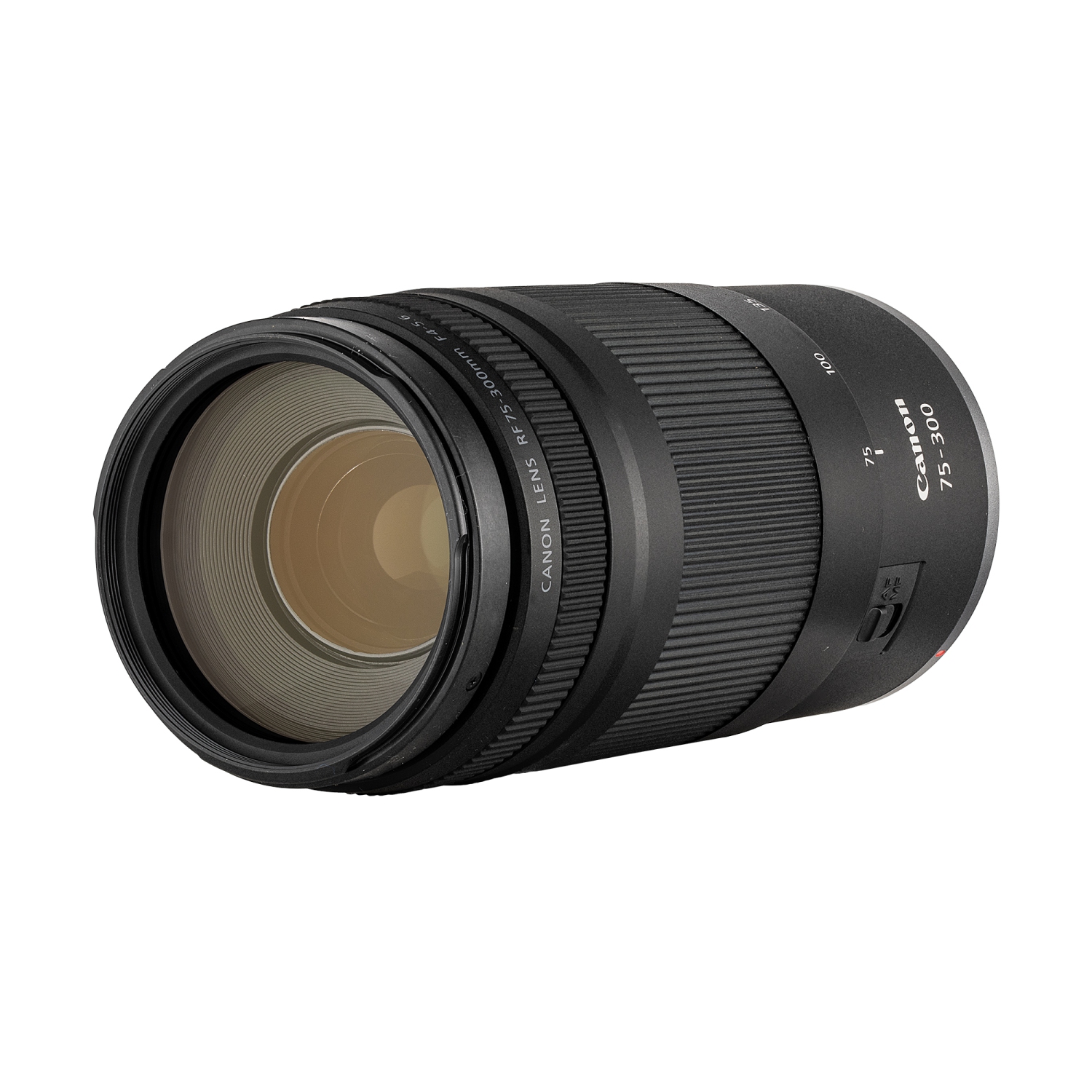 Objectif RF 75-300&nbsp;mm F4-5,6 de Canon + trousse de filtres pour PC 3 de 58&nbsp;mm + grand étui pour objectif + plus