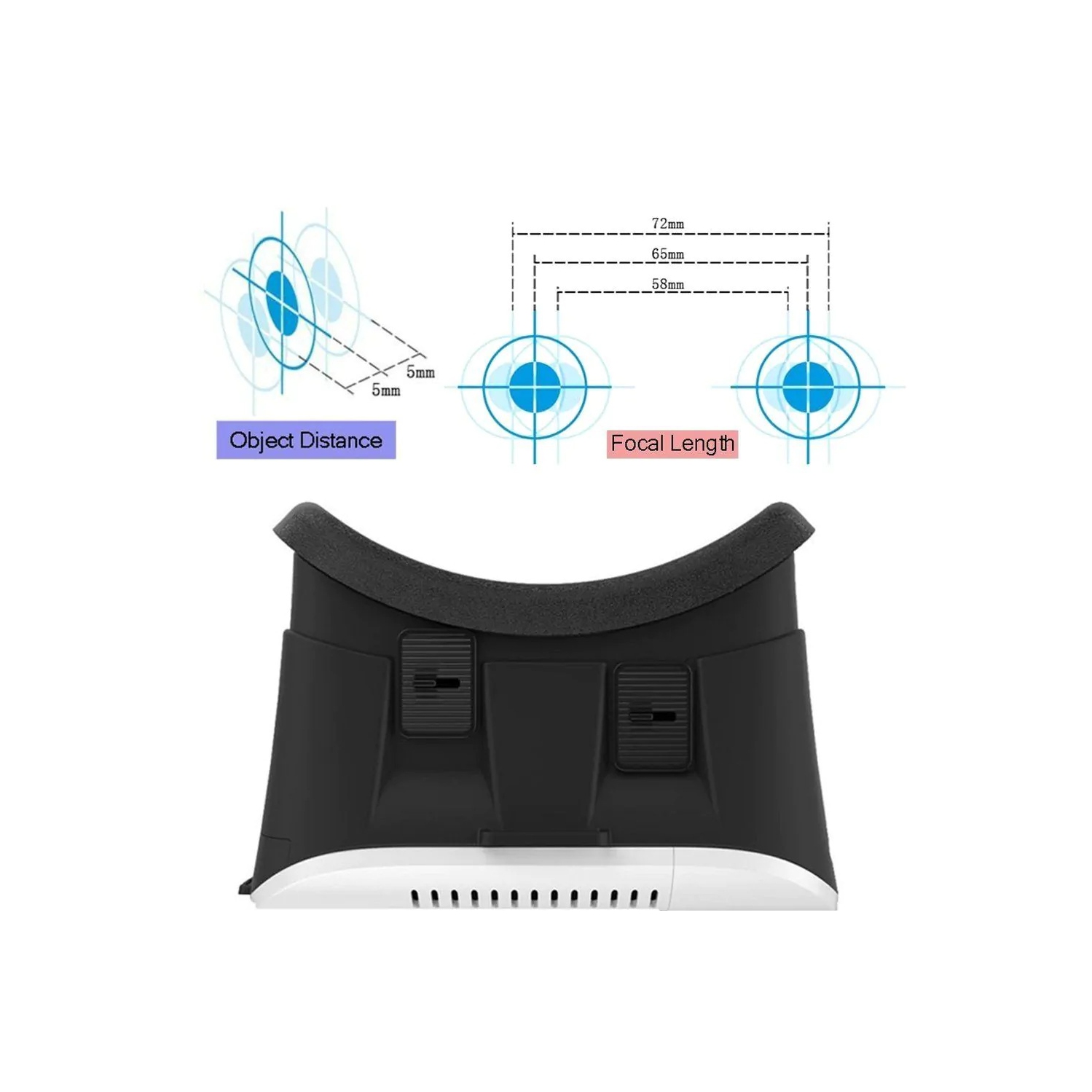 VR BOX Virtual Reality Glasses for Android and iOS Cell Phones 4.7" to 6.0"