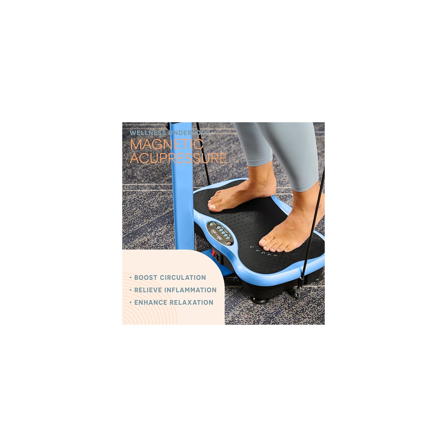 Lifepro TrimLite Vibration Plate Exercise Machine with Handlebars – Whole Body Vibrating Platform for Weight Loss,Lymphatic Drainage & Recovery-99