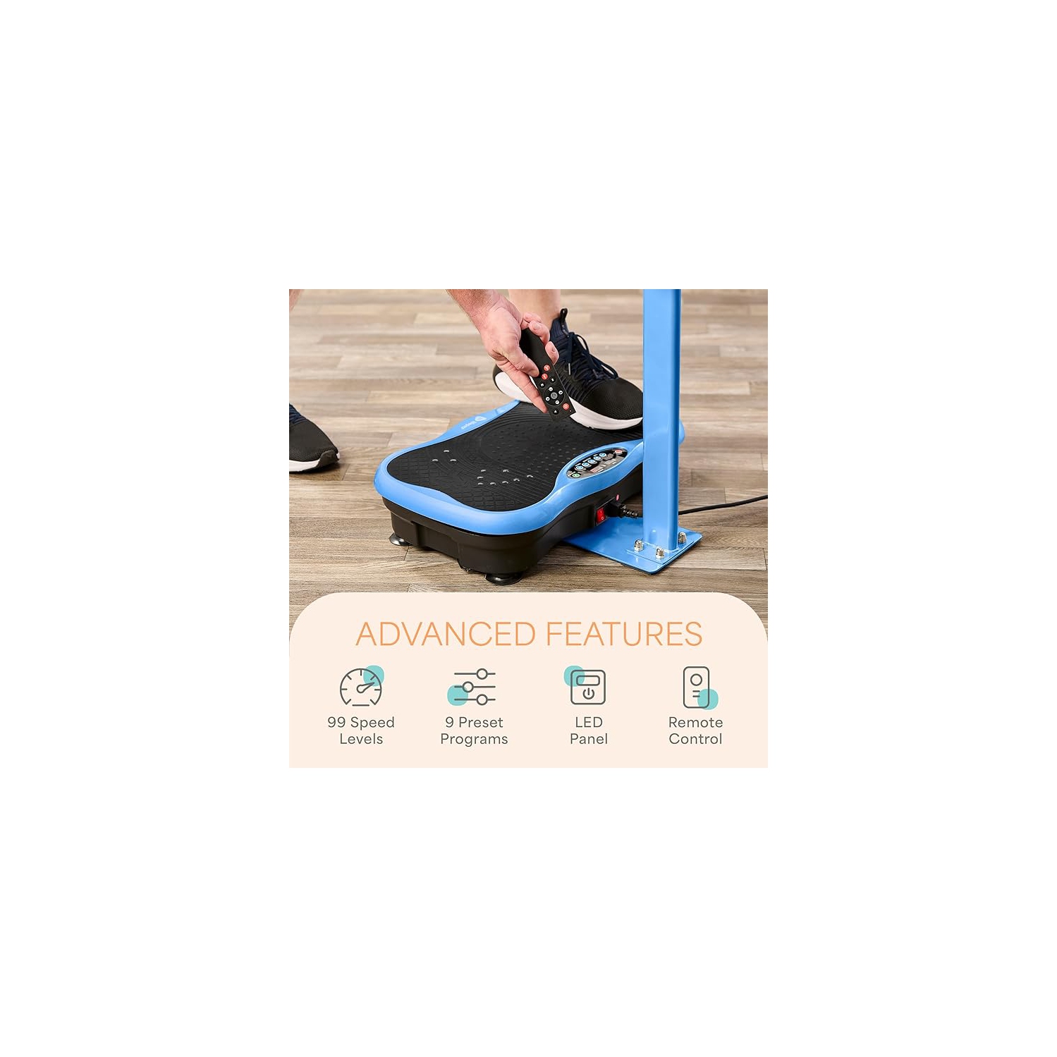 Lifepro TrimLite Vibration Plate Exercise Machine with Handlebars – Whole Body Vibrating Platform for Weight Loss,Lymphatic Drainage & Recovery-99