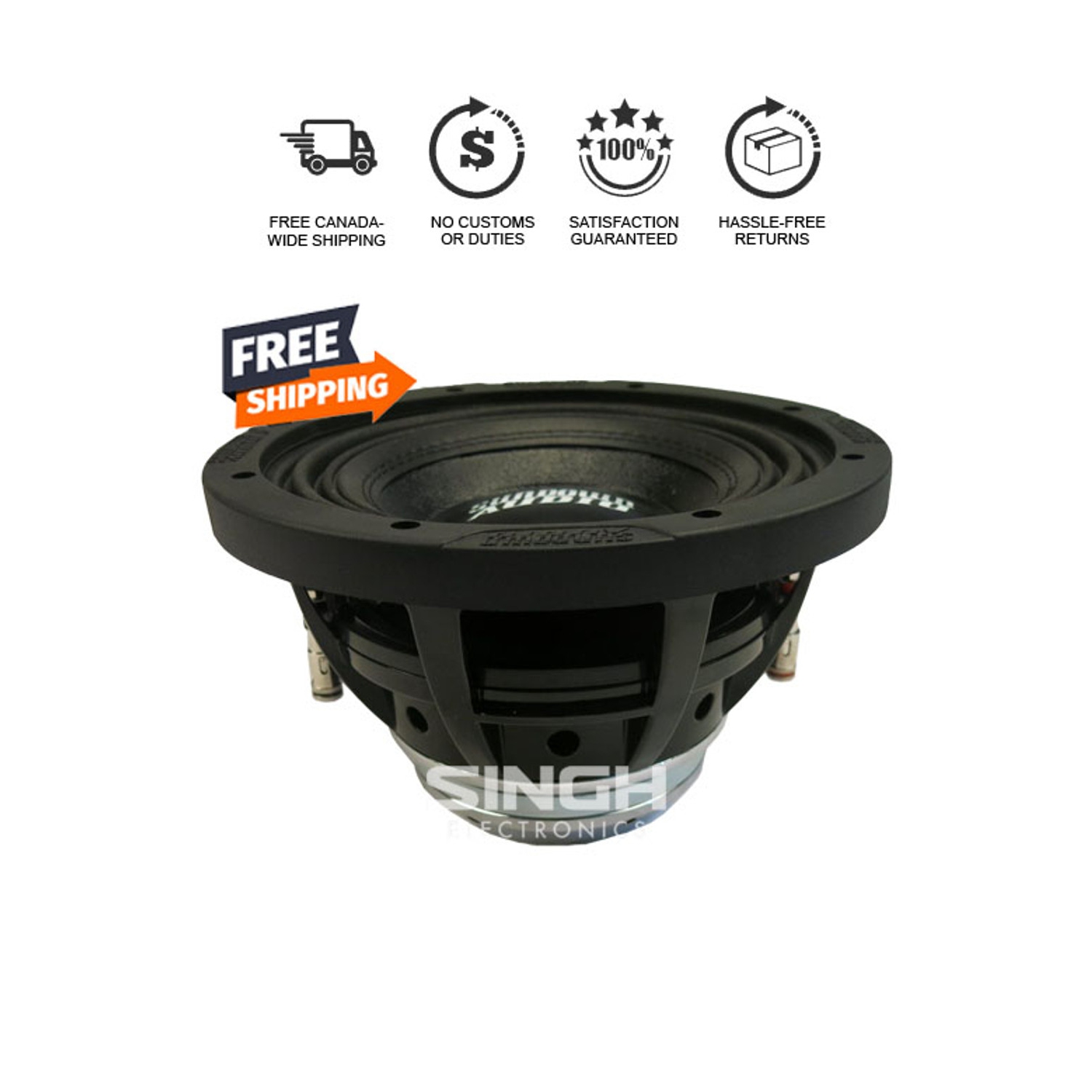 Sundown Audio série SD-4 8&nbsp;po - 400 W RMS - Double 2&nbsp;Ohm