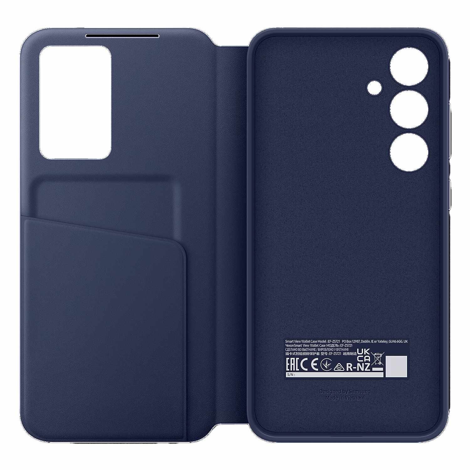 Samsung Smart View Wallet Case | Made for Galaxy S24 FE | Blue