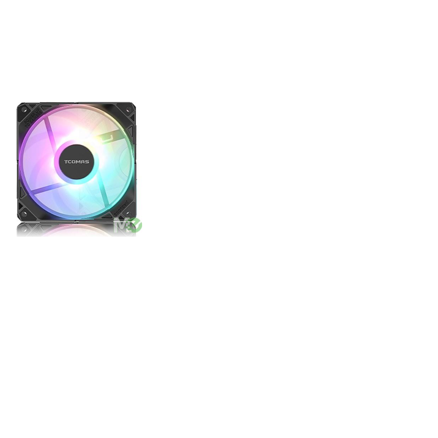 Ventilateur de boîtier PWM ARGB 120&nbsp;mm TCOMAS FA200, noir