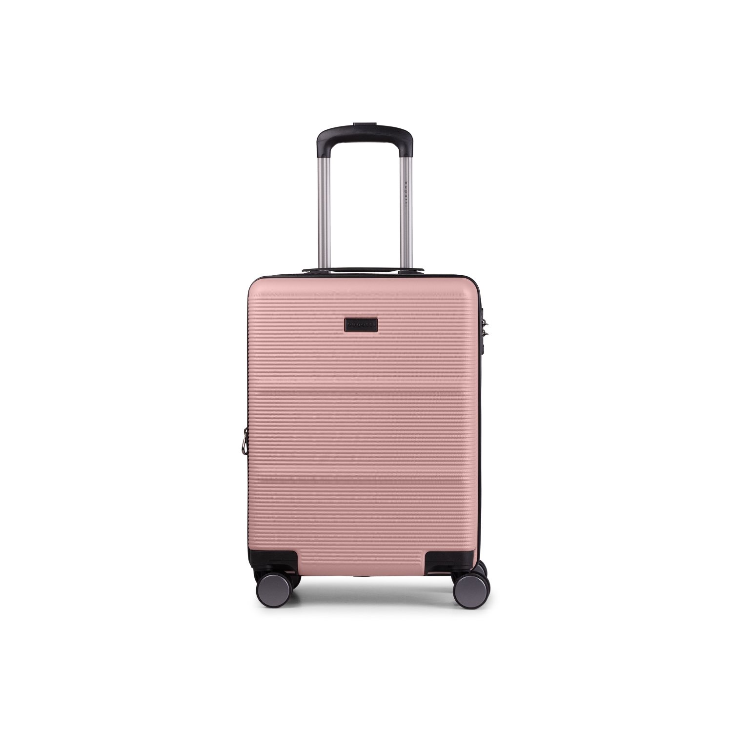 Bagage de cabine rigide Bruxelles de Bugatti avec verrou approuvé par la TSA - Rose