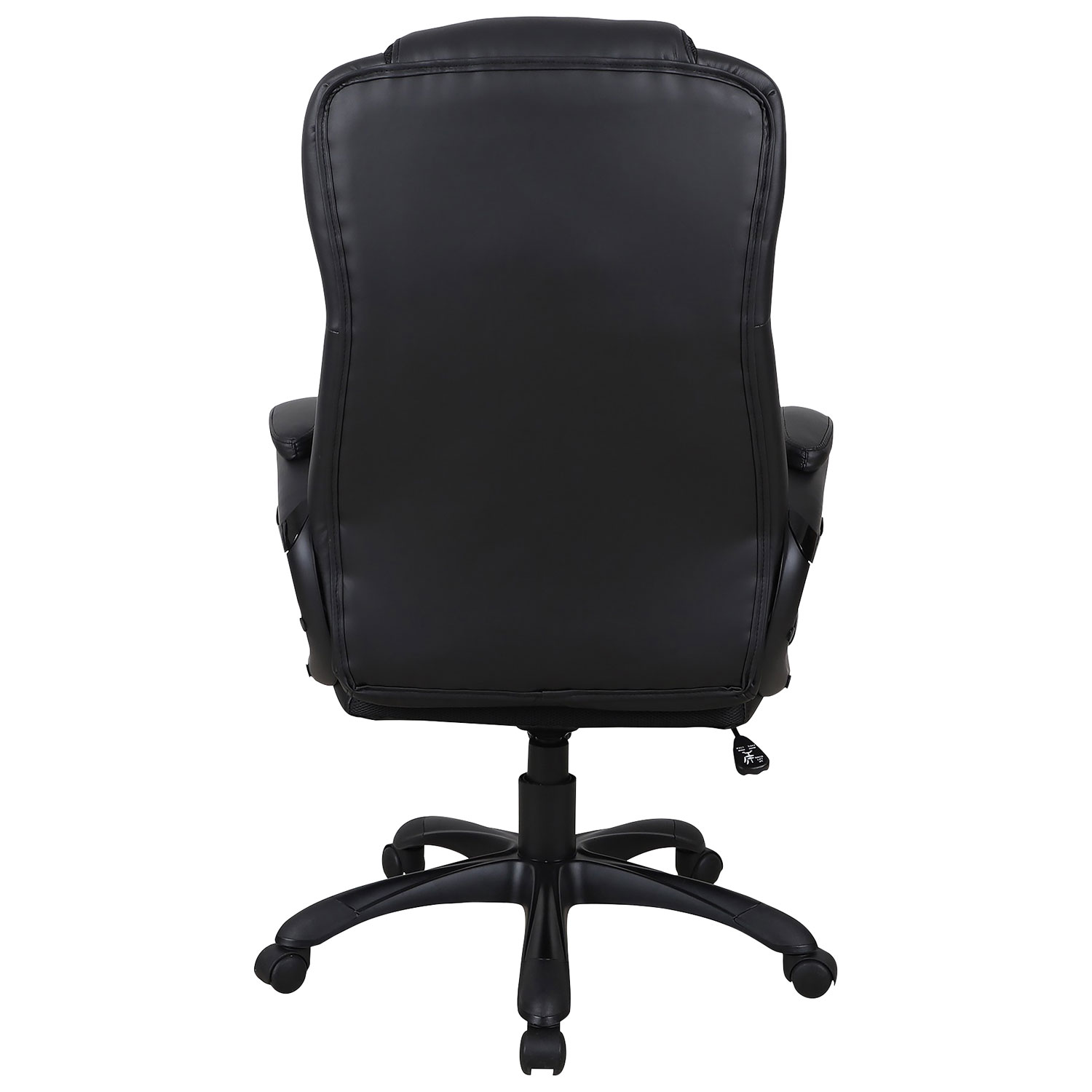 Fauteuil de bureau ergonomique à dossier haut en tissu James de Brassex - Noir