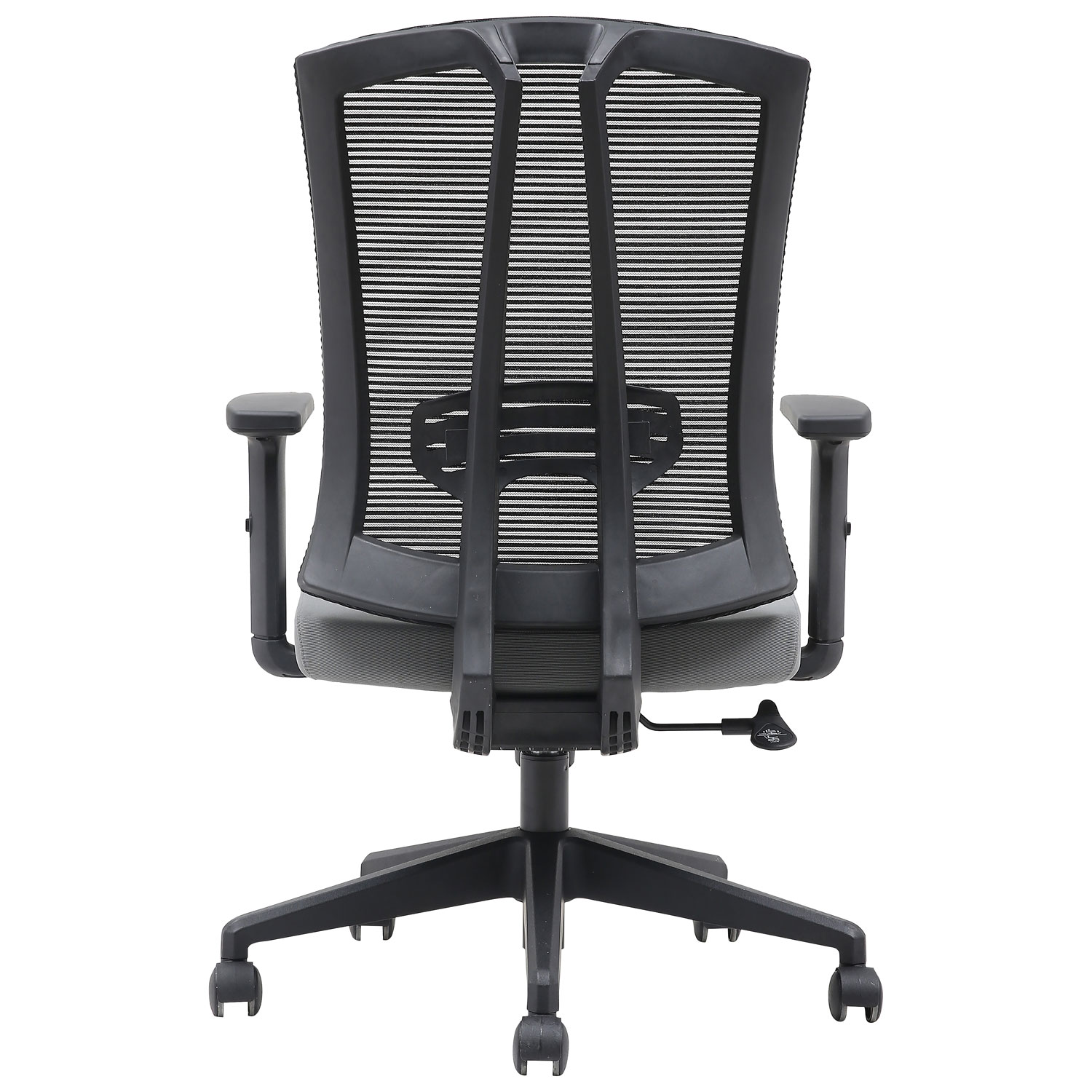 Brassex Milo Office Ergonomic High-Back Fabric Office Chair - Grey