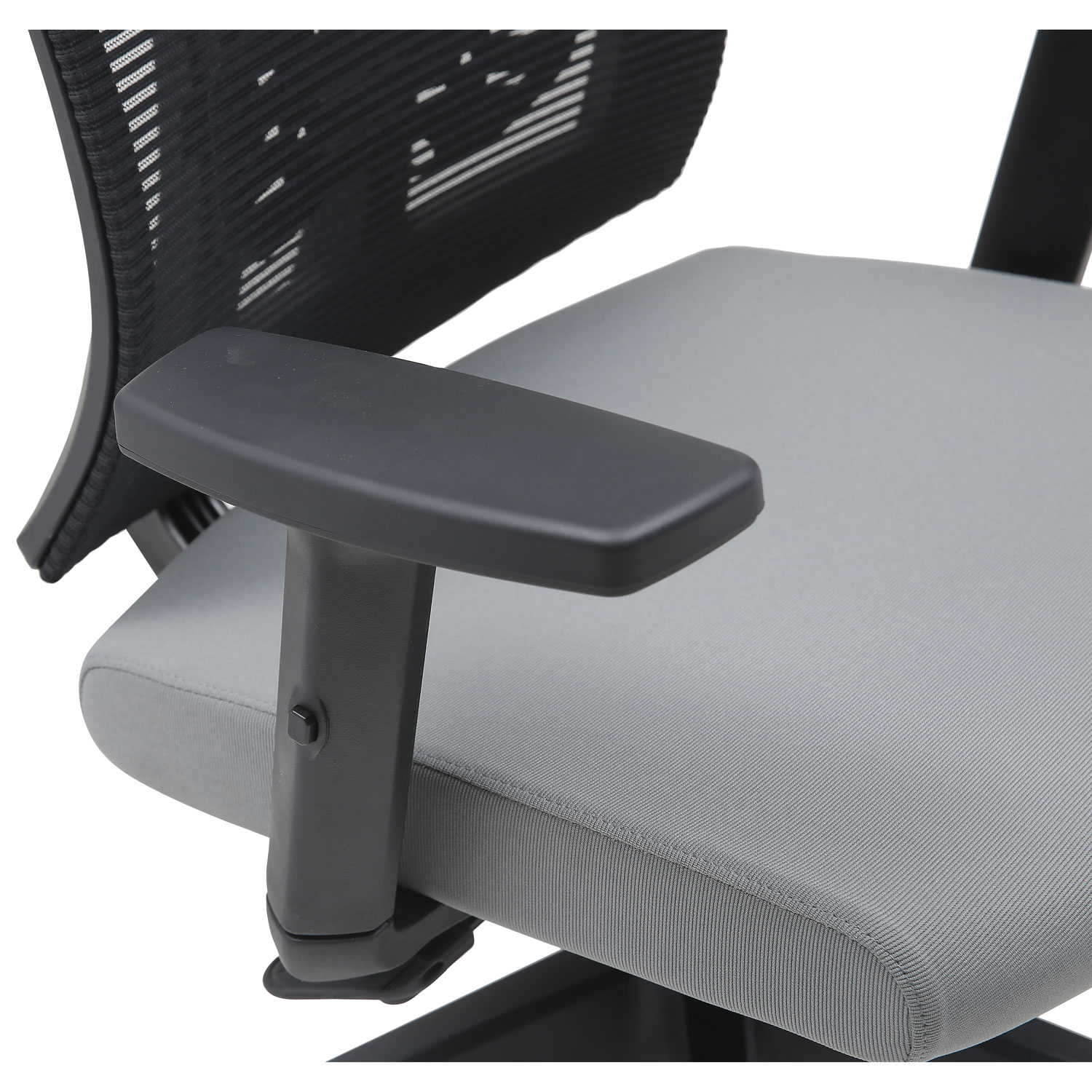 Brassex Milo Office Ergonomic High-Back Fabric Office Chair - Grey