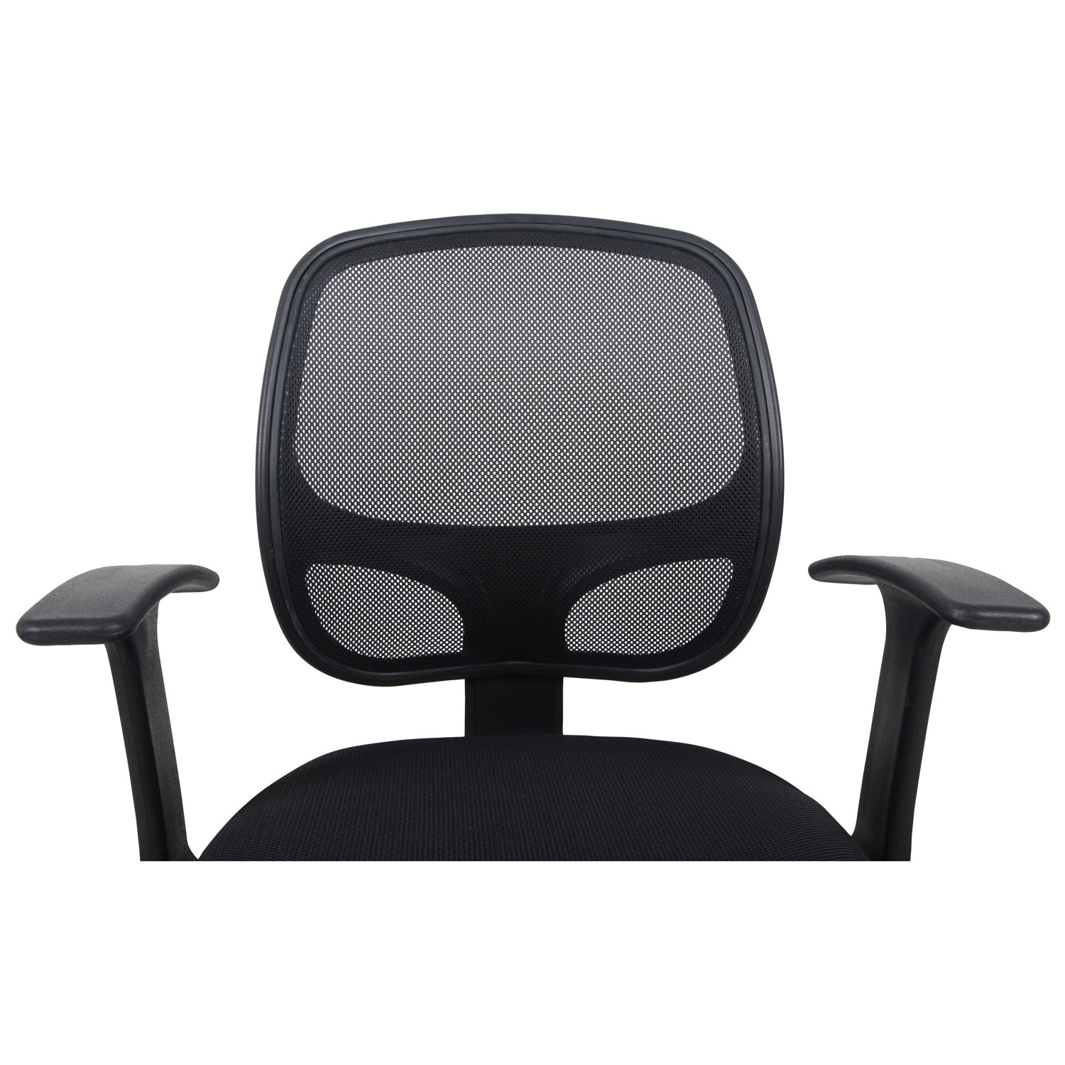 Fauteuil de bureau ergonomique à dossier haut en tissu Samie de Brassex - Noir