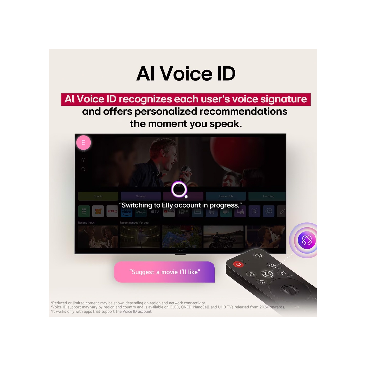 Téléviseur intelligent 4K EVO AI MiniLED de 55&nbsp;po 55QNED85AUA de LG QNED