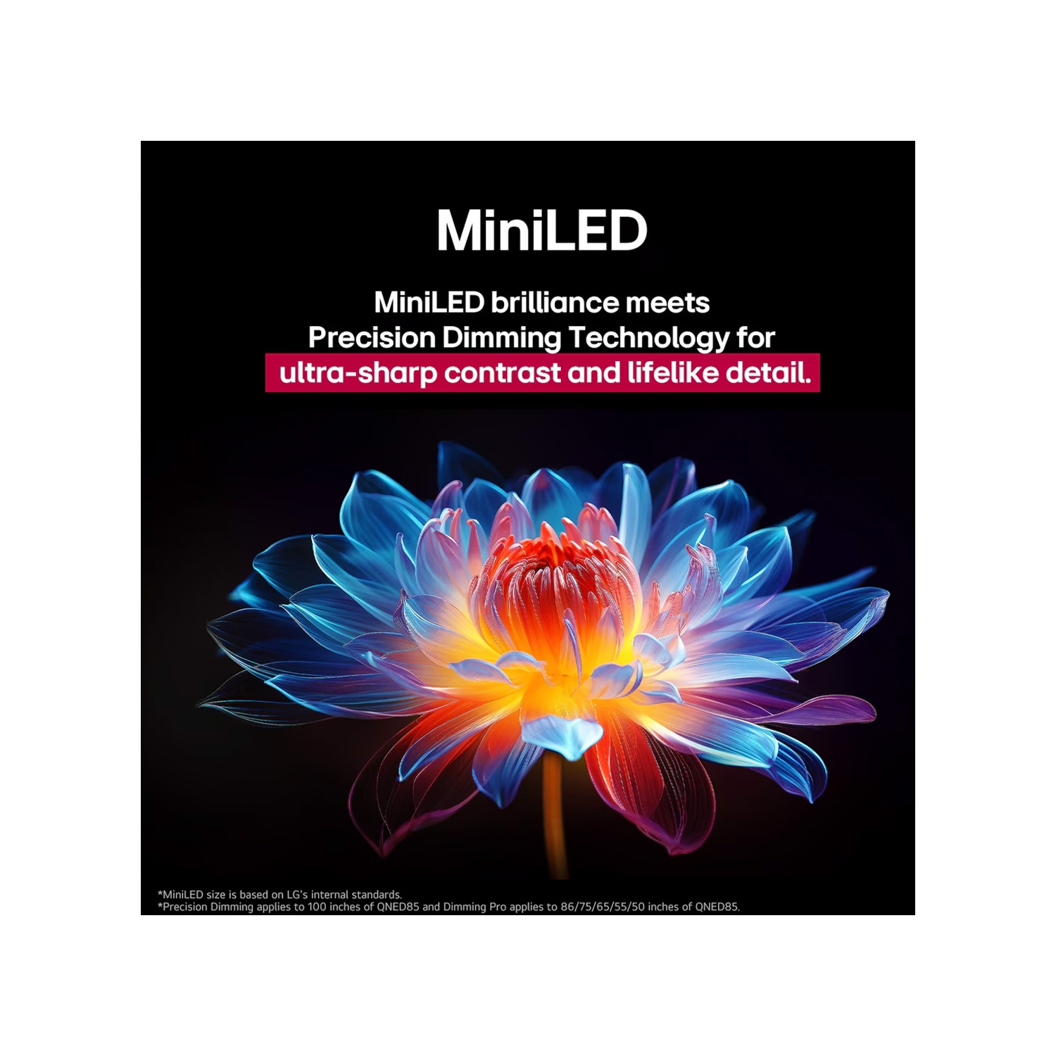 Téléviseur intelligent 4K EVO AI MiniLED de 55&nbsp;po 55QNED85AUA de LG QNED