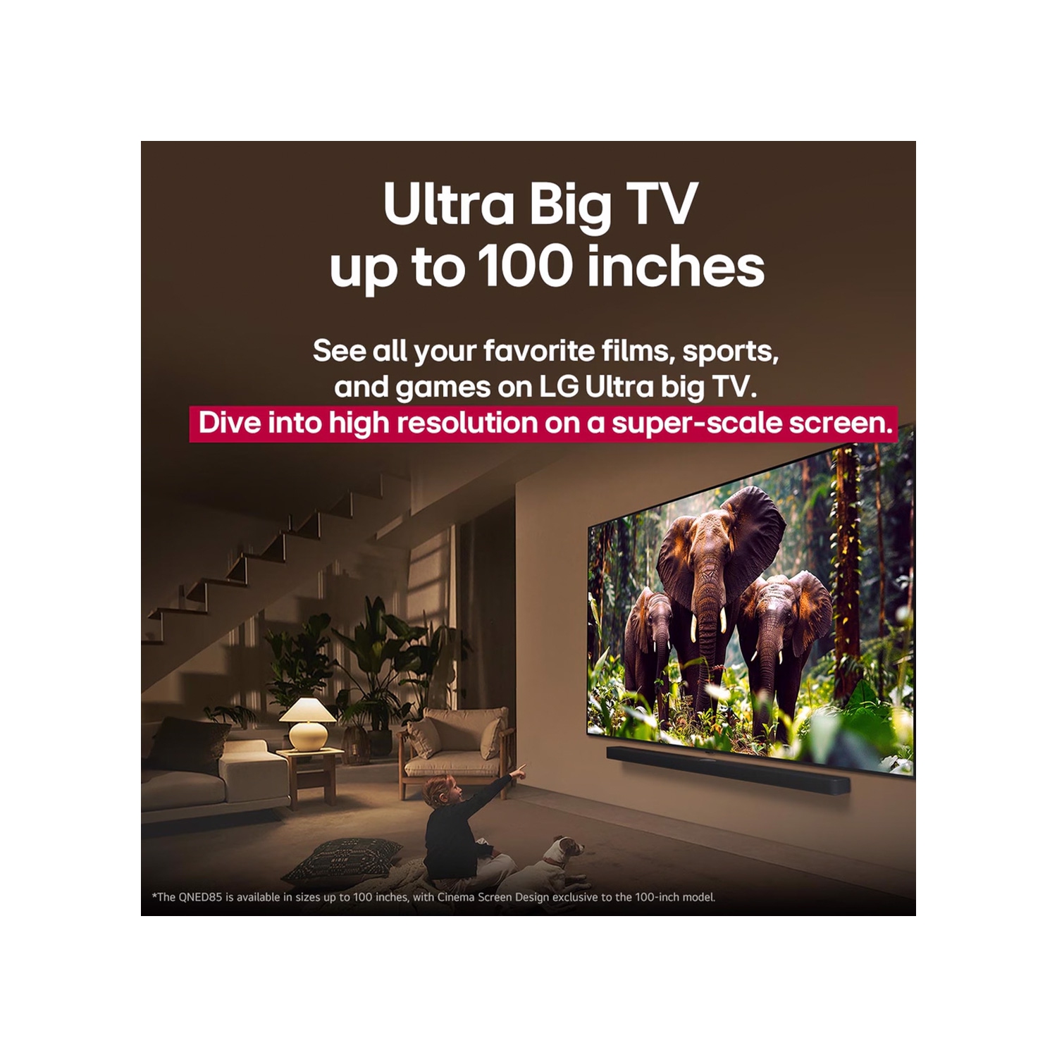 Téléviseur intelligent 4K EVO AI MiniLED de 55&nbsp;po 55QNED85AUA de LG QNED