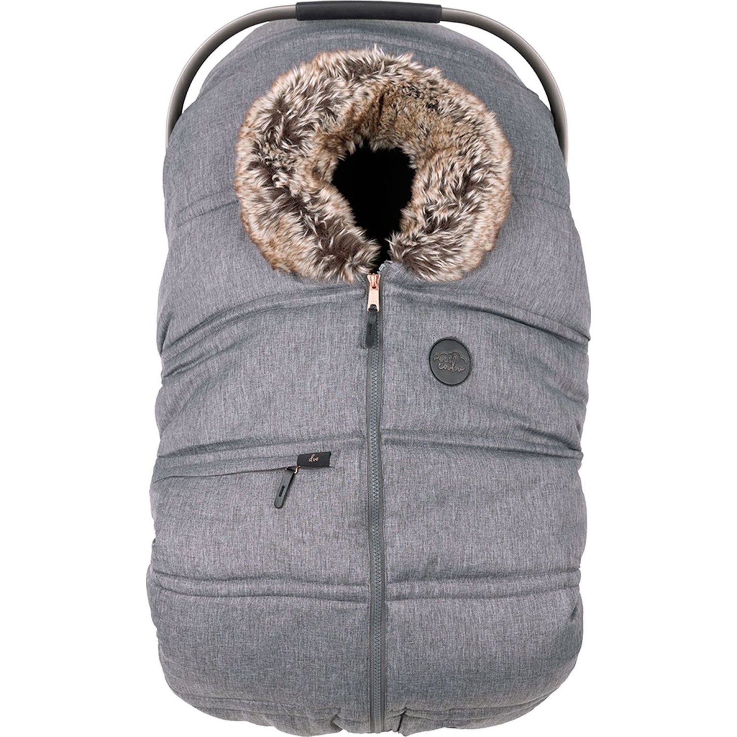 Petit Coulou 3 Season Cover for Infant Car Seats - Graphite