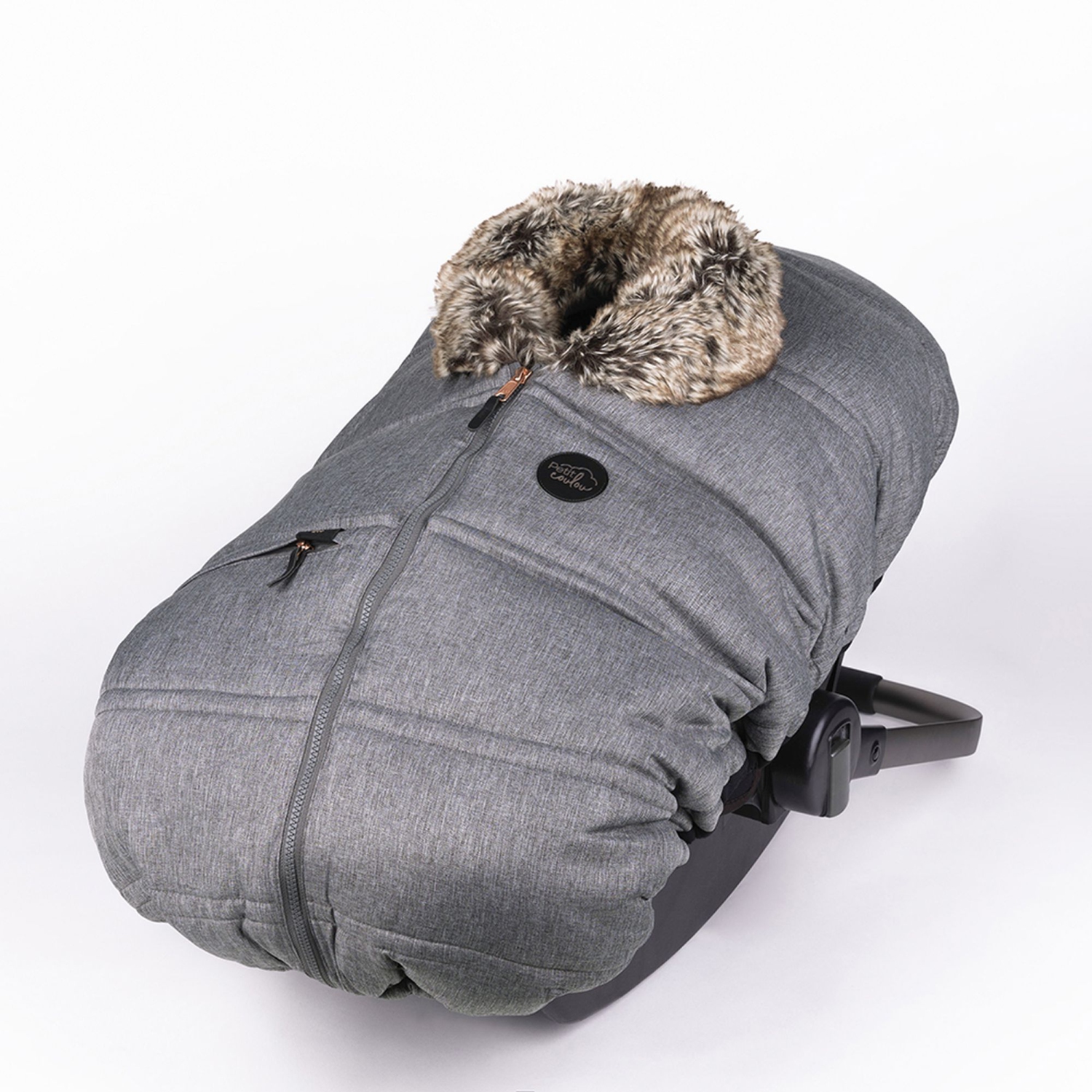 Petit Coulou 3 Season Cover for Infant Car Seats - Graphite
