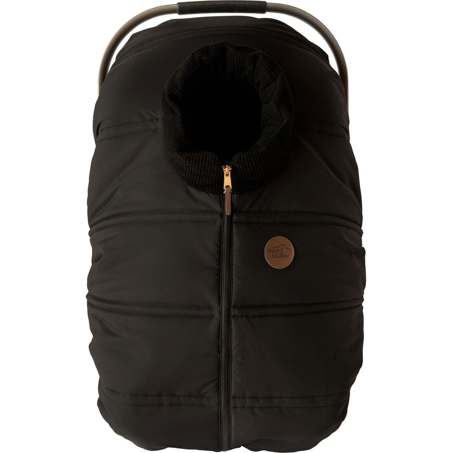 Petit Coulou Lightweight Cover for Infant Car Seats - Black