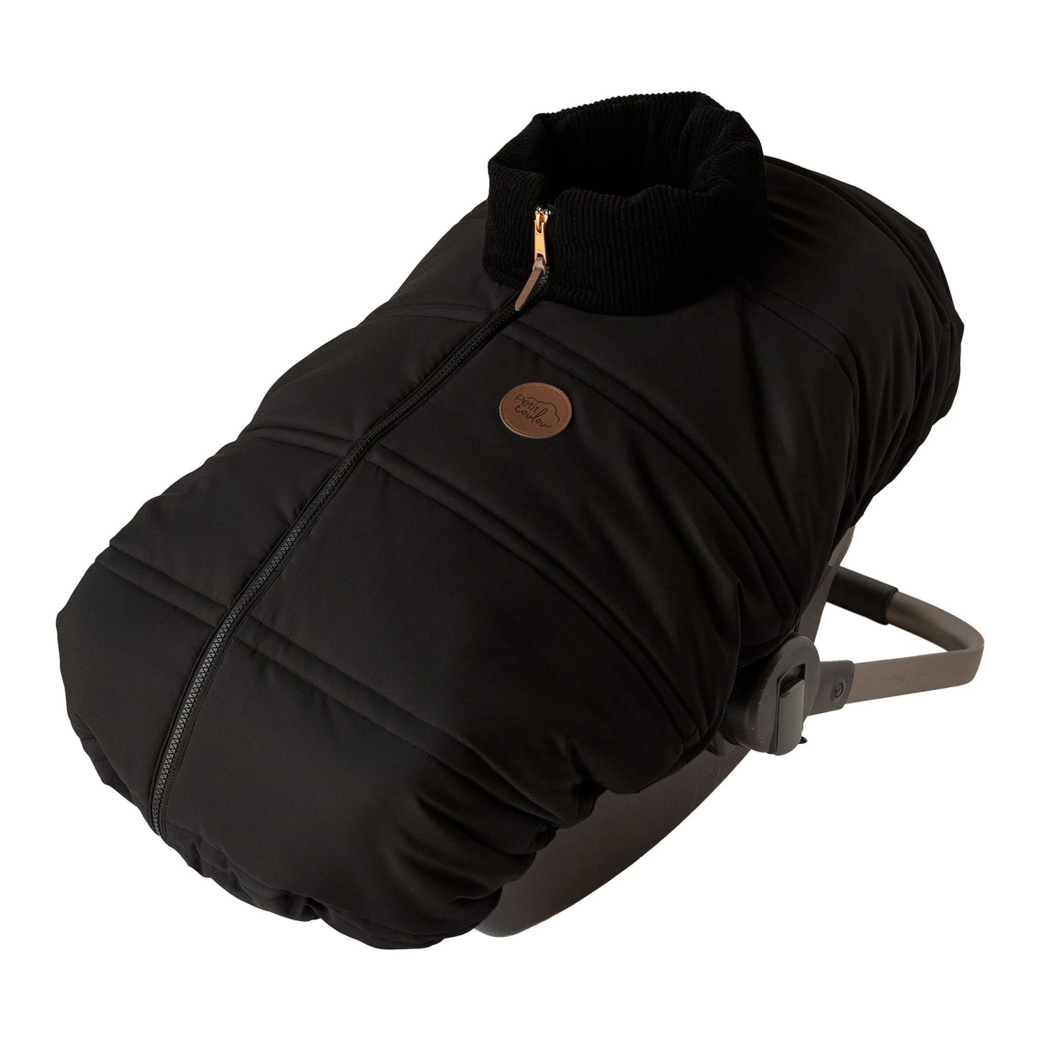 Petit Coulou Lightweight Cover for Infant Car Seats - Black