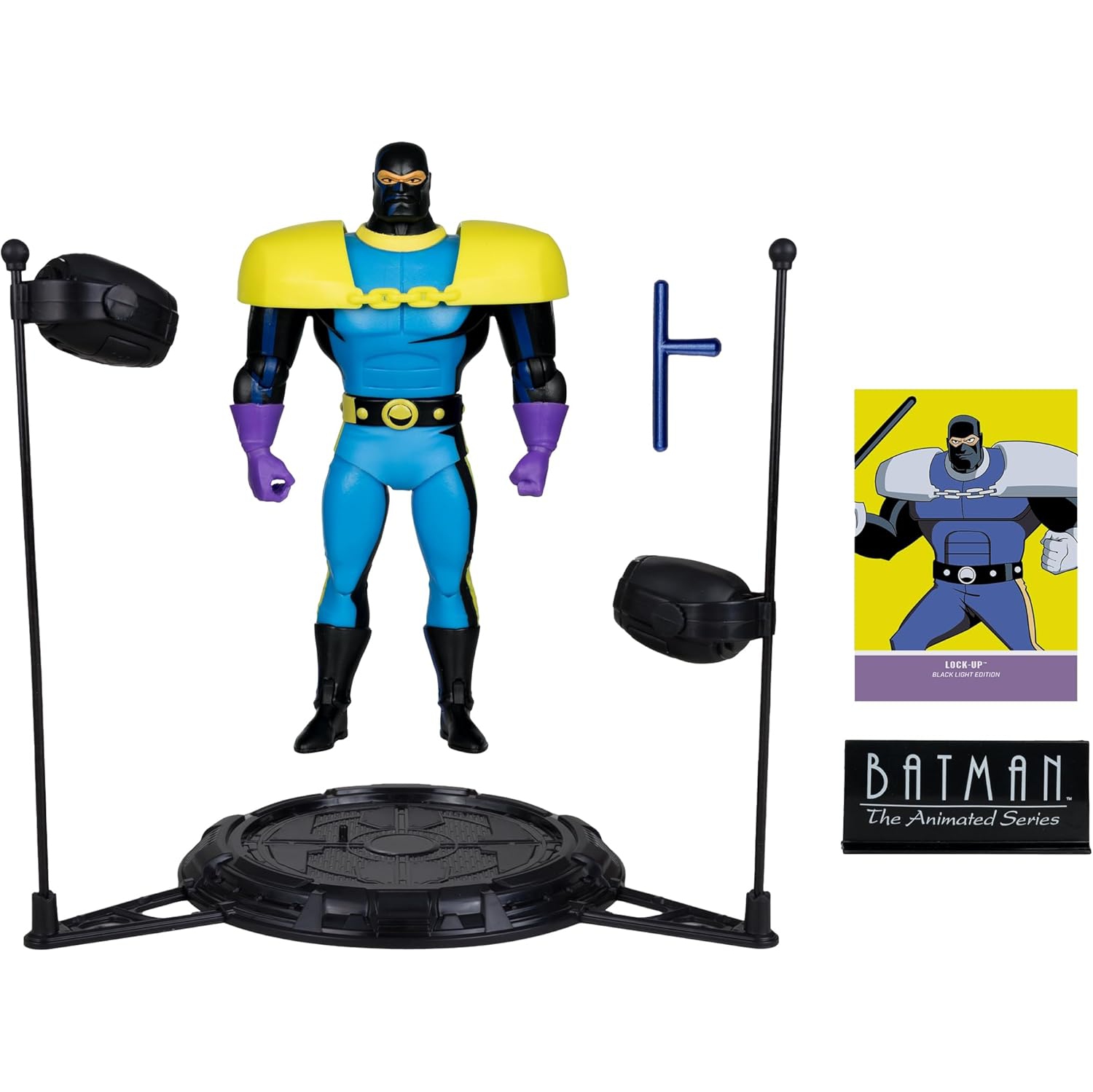 DC Direct Batman The Animated Series 7 Inch Action Figure Exclusive - Lock-Up Black Light Edition Gold Label