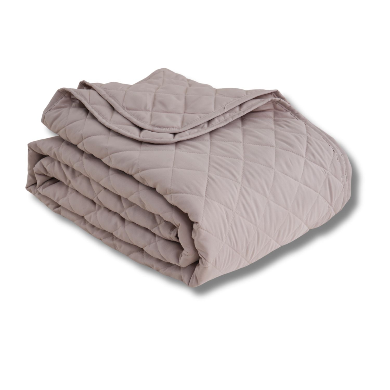 Ocean Fine Bedding Quilted Coverlet Twin; 300 TC, Soft, Breathable and Eco-Conscious, Beige
