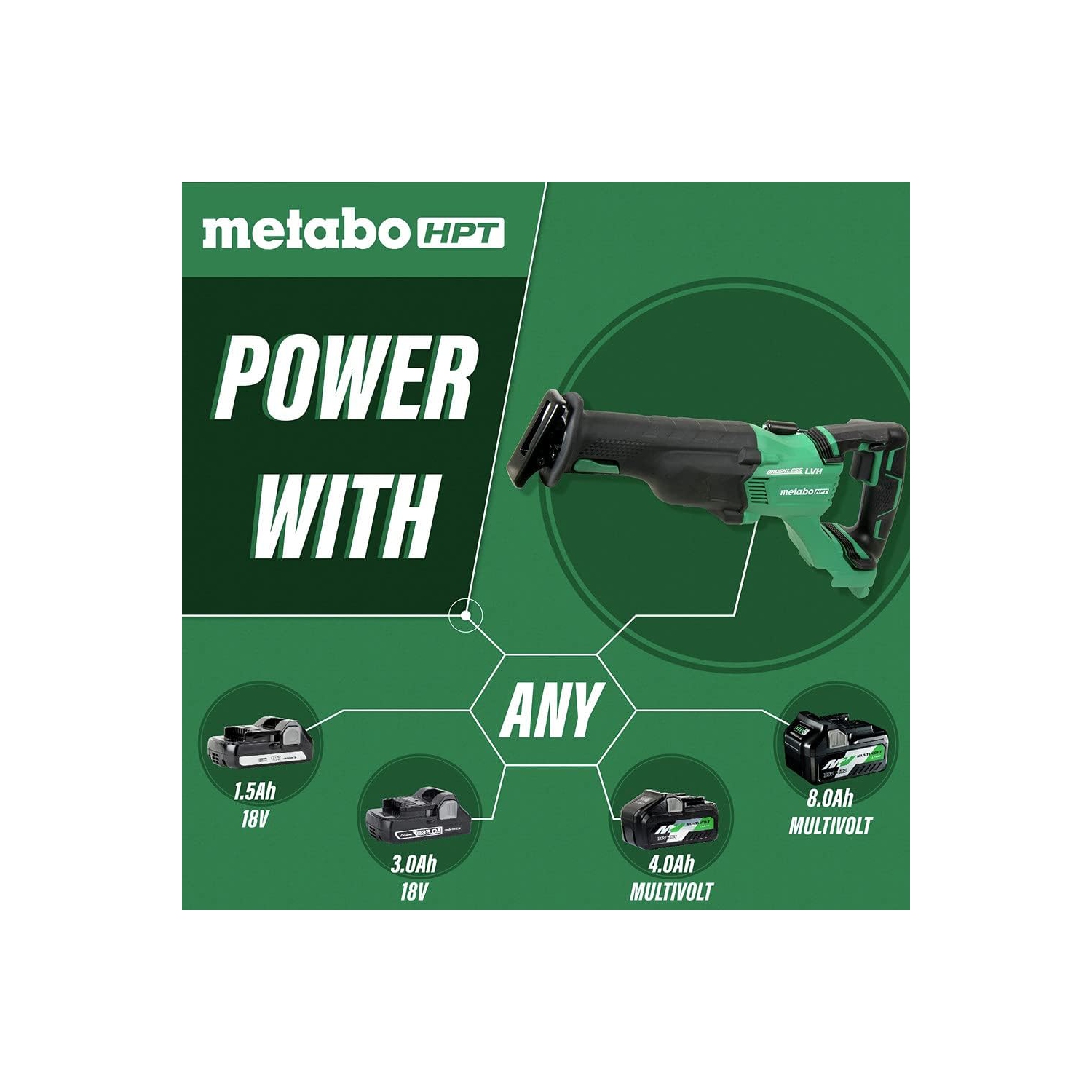 Scie alternative sans balai 18&nbsp;V | Metabo HPT