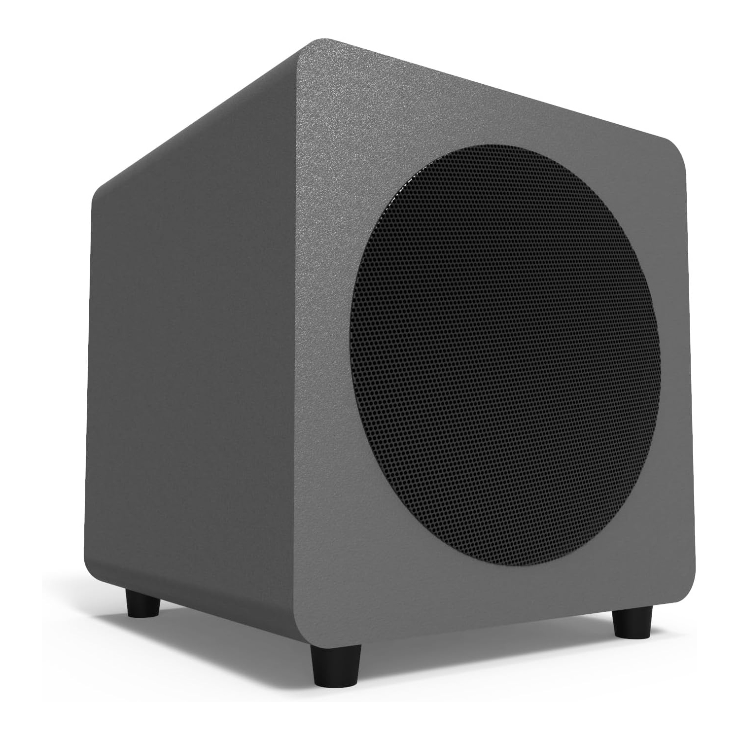 Kanto 300&nbsp;W - Haut-parleur d'extrêmes graves amplifié SUB8VMG 8&nbsp;po, gris mat