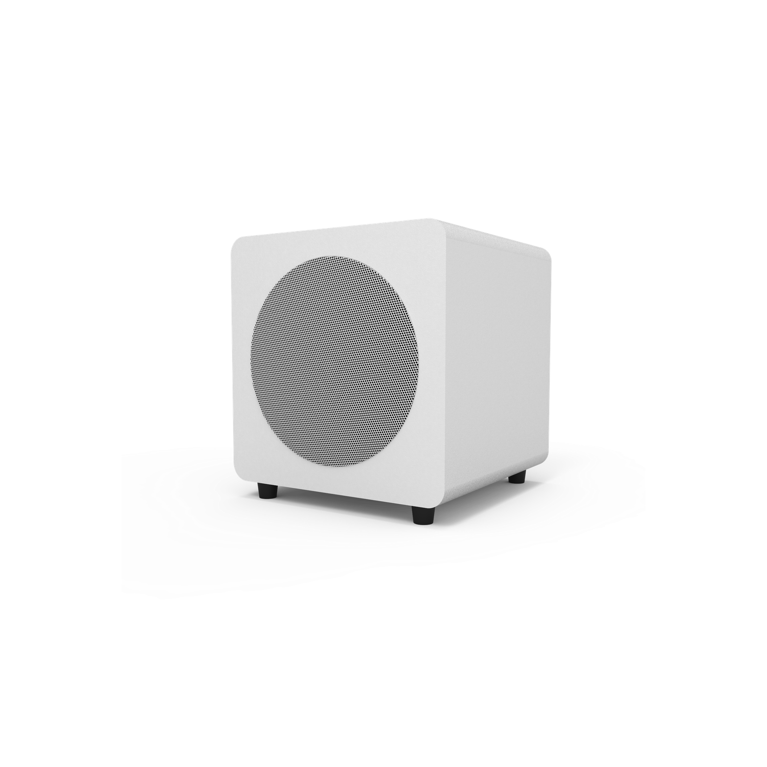 Kanto - Haut-parleur d'extrêmes graves amplifié SUB8VMWW 8&nbsp;po scellé 300&nbsp;W, blanc mat