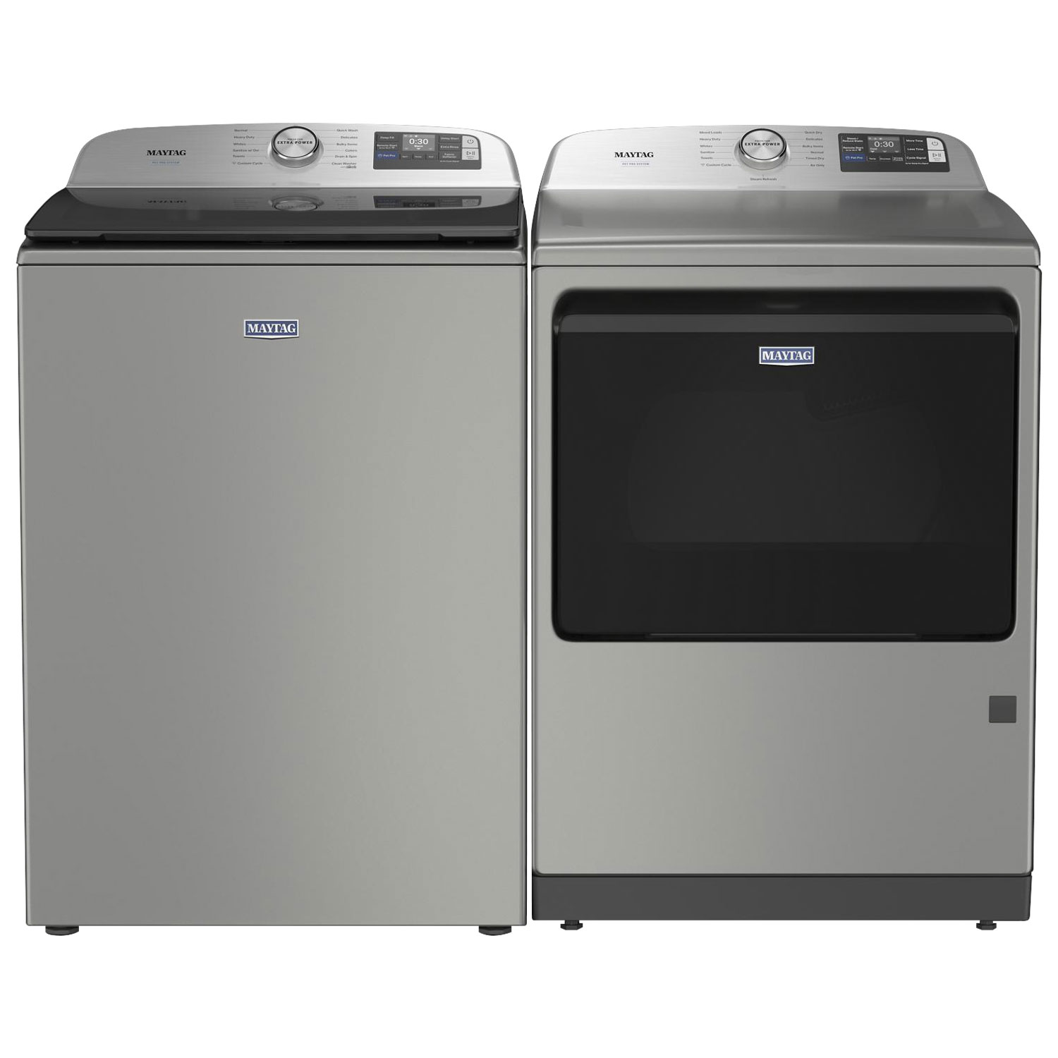 Sécheuse à gaz à vapeur de 7,4 pi³ Pet Pro de Maytag - Argent classique