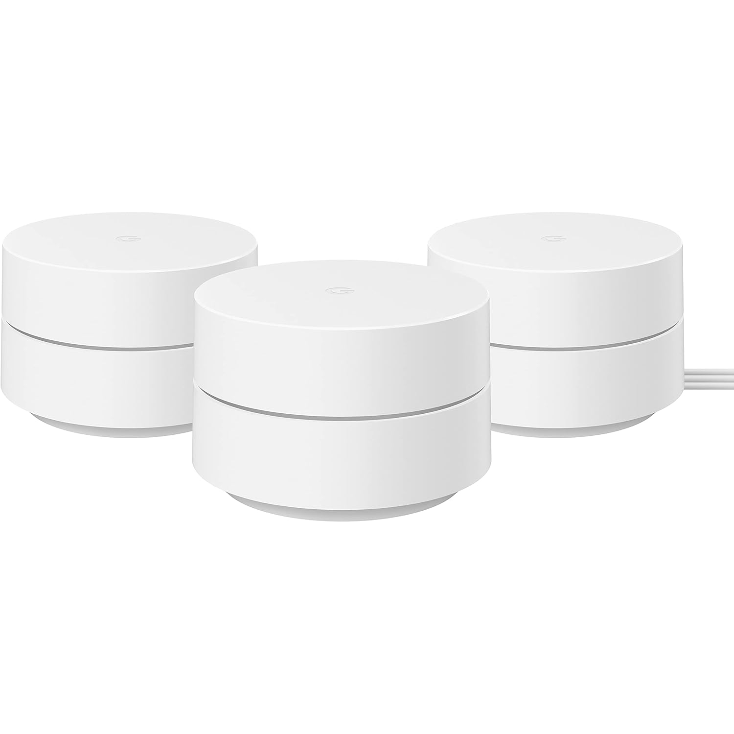 Système maillé Google Wi-Fi – Couverture intégrale pour la maison jusqu'à 4&nbsp;500&nbsp;pi² – Remplacement de routeur bibande AC1200 – Compatible