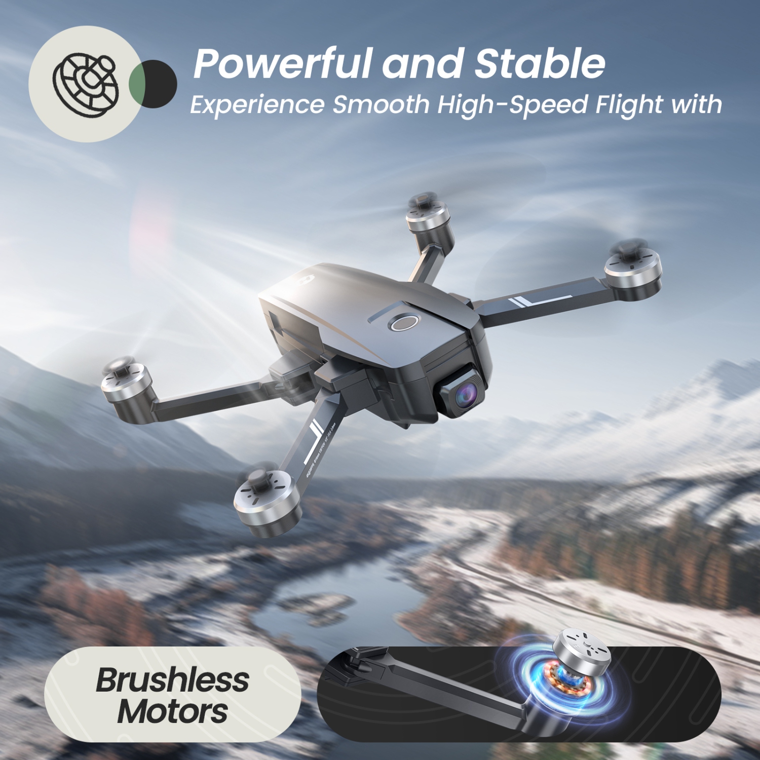 Holy Stone HS720E GPS Drone with 4K EIS UHD 130°FOV Camera for Adults Beginner, FPV Quadcopter with Brushless Motor, 2 Batteries 46 Min Flight Time,