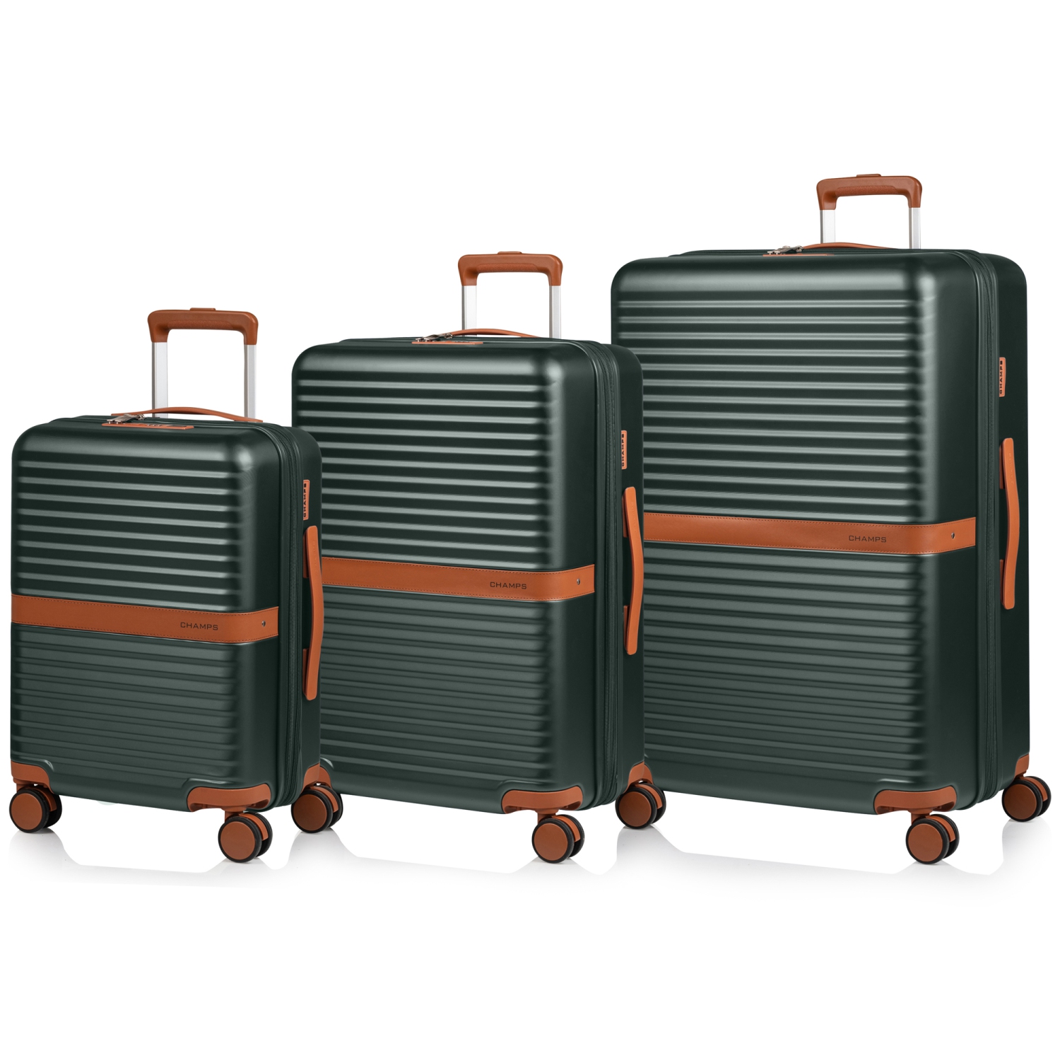 Vintage II 3-Piece Luggage Set-Green