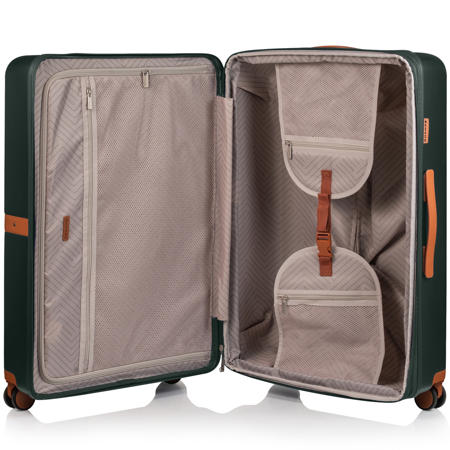 Vintage II 3-Piece Luggage Set-Green
