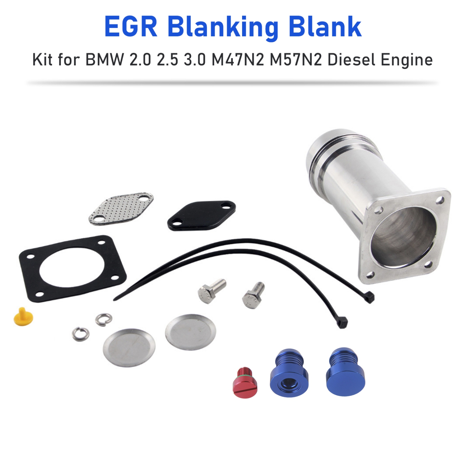 EGR Blanking Blank Kit for BMW 2.0 2.5 3.0 M47N2 M57N2 Diesel Engine