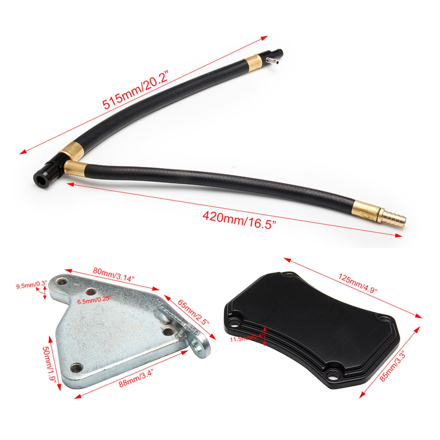 EGR Delete & Cooler Race Kit w/ Up pipe for GMC Chevy 6.6L Duramax Diesel 2011-2015