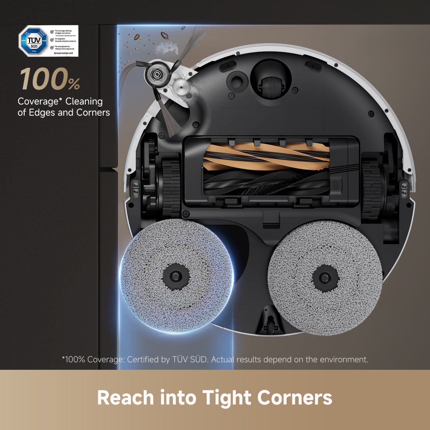 Dreame X50 Ultra Robot Vacuum and Mop with Auto-Empty and Mop Self-Cleaning, 20 KPa Suction, Obstacle Avoidance and 360° Navigation, Corner to Edge