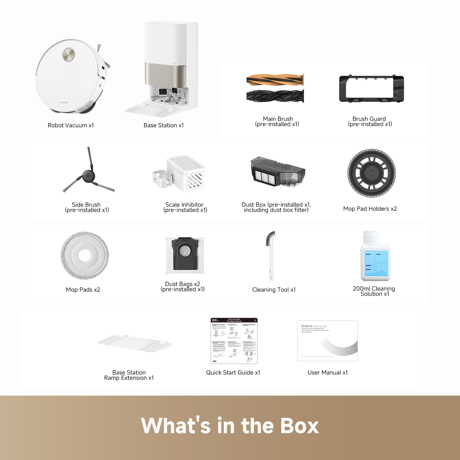 Dreame X50 Ultra Robot Vacuum and Mop with Auto-Empty and Mop Self-Cleaning, 20 KPa Suction, Obstacle Avoidance and 360° Navigation, Corner to Edge