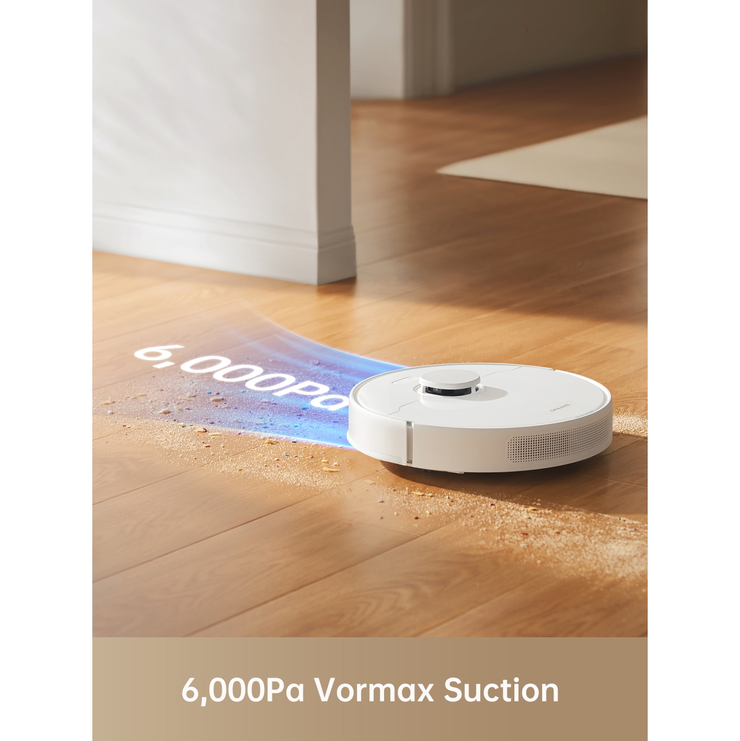 Dreame C20 Plus Robot Vacuum and Mop with Self Emptying Base for 90 Days of Cleaning, 6000 Pa Suction and LiDAR Navigation, Smart Mapping and