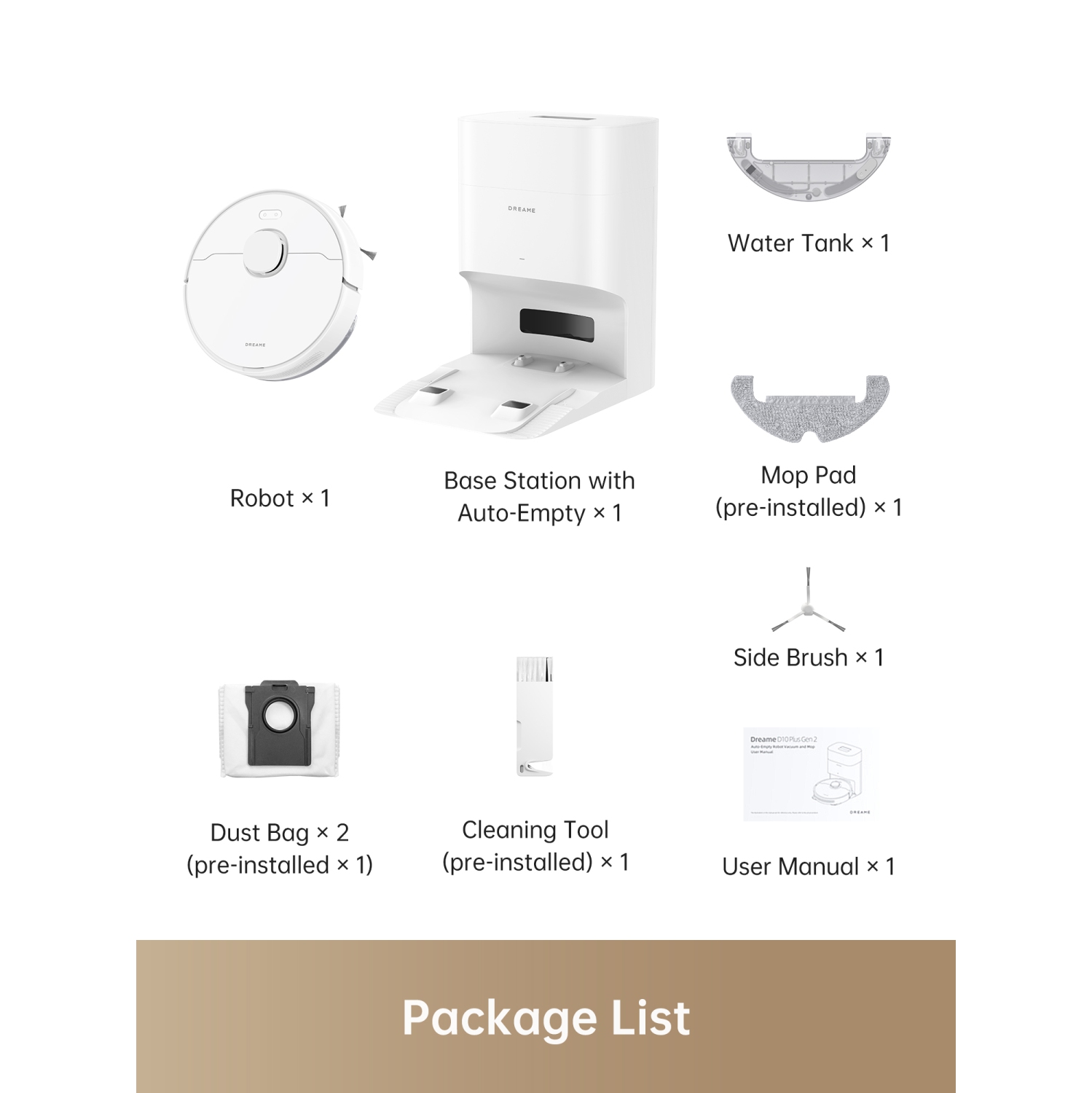 Dreame C20 Plus Robot Vacuum and Mop with Self Emptying Base for 90 Days of Cleaning, 6000 Pa Suction and LiDAR Navigation, Smart Mapping and