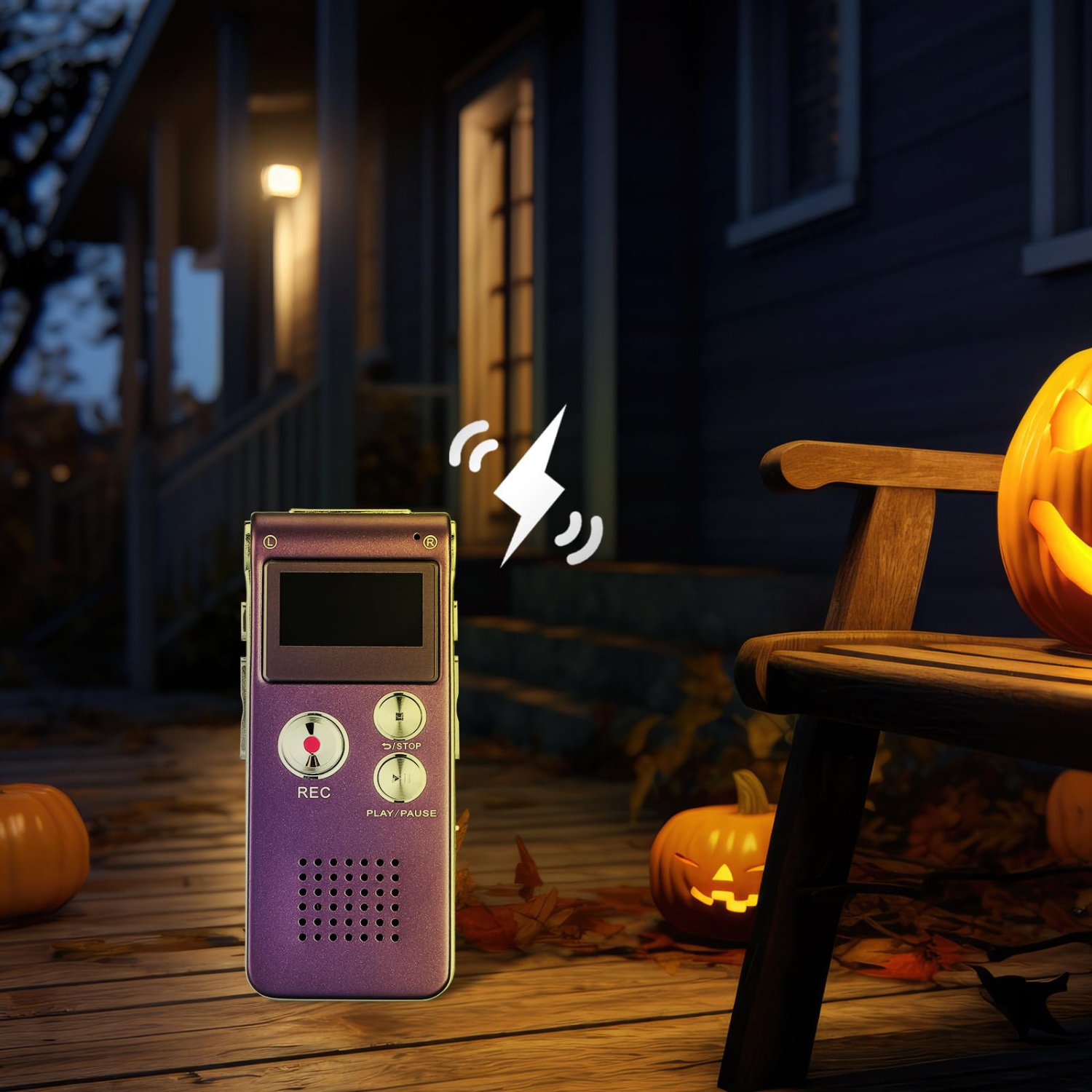 Enregistreur numérique portatif activé par la voix : lecteur MP3, lecteur audio numérique, chargement USB, longue autonomie, léger et portatif,