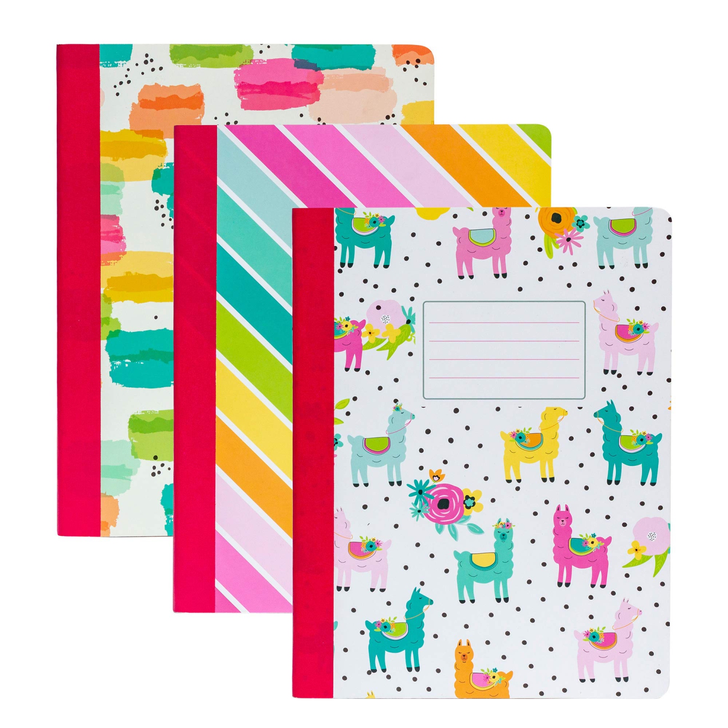 Pukka Pad, Carpe Diem Composition Notebooks , 3 Pack of Journals Featuring 140 Pages of College Ruled 80GSM Paper with Sturdy Cover Stock , 9.75 x
