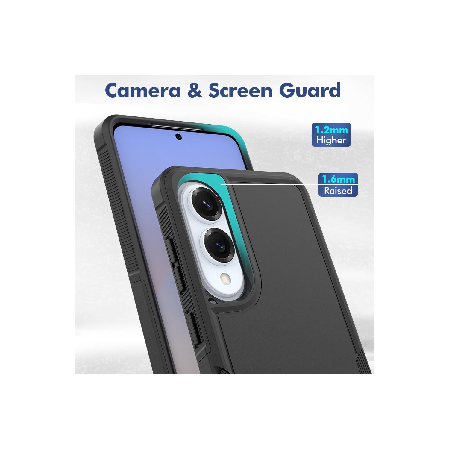 Étui rigide ajusté robuste Dual Layered Comm de XCRS pour Galaxy S25 Edge