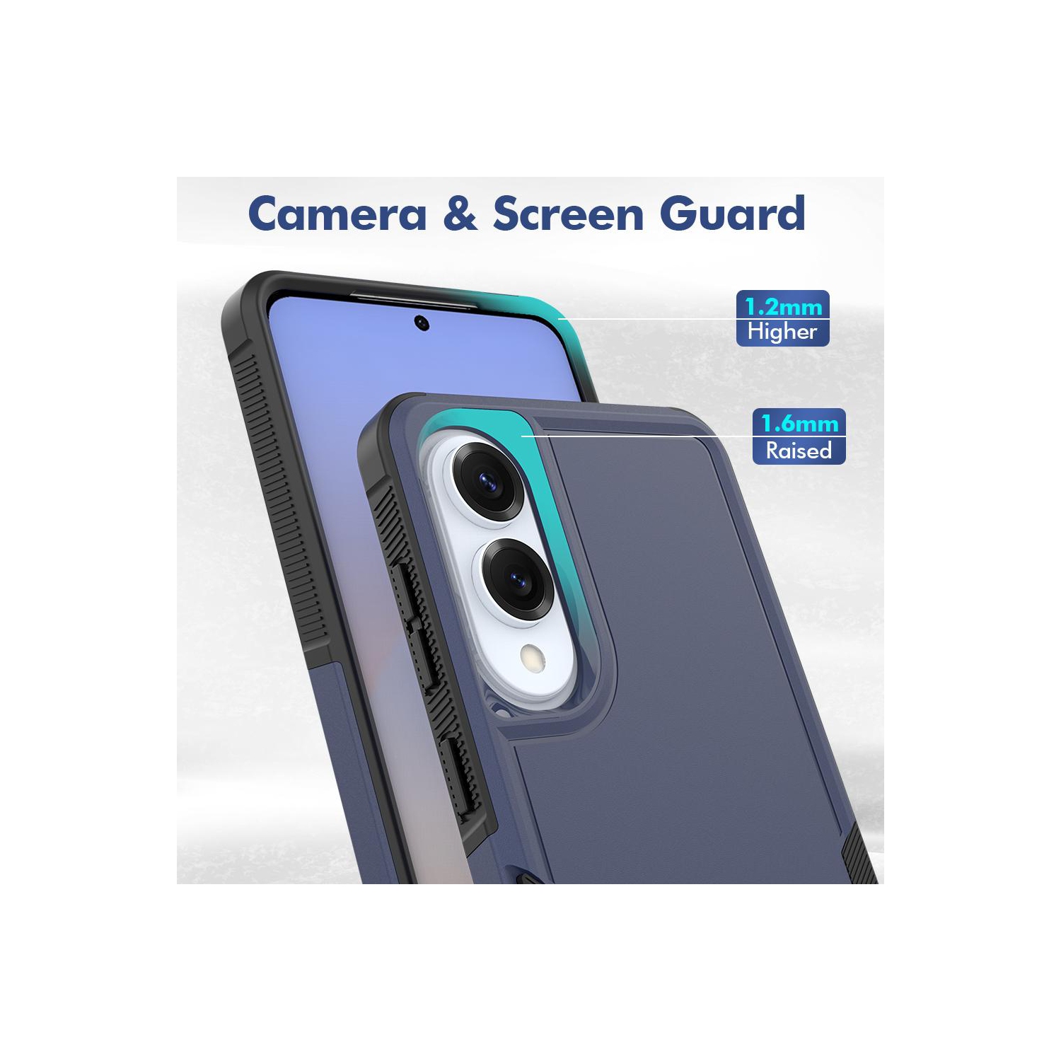 Étui rigide ajusté robuste Dual Layered Comm de XCRS pour Galaxy S25 Edge