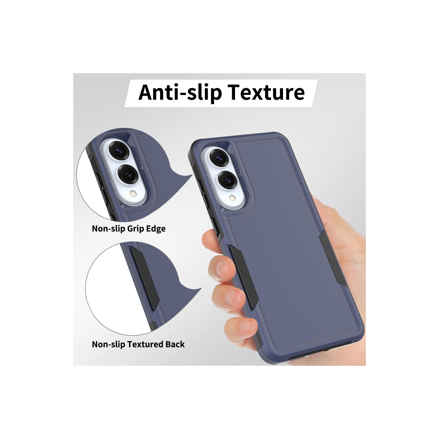 Étui rigide ajusté robuste Dual Layered Comm de XCRS pour Galaxy S25 Edge