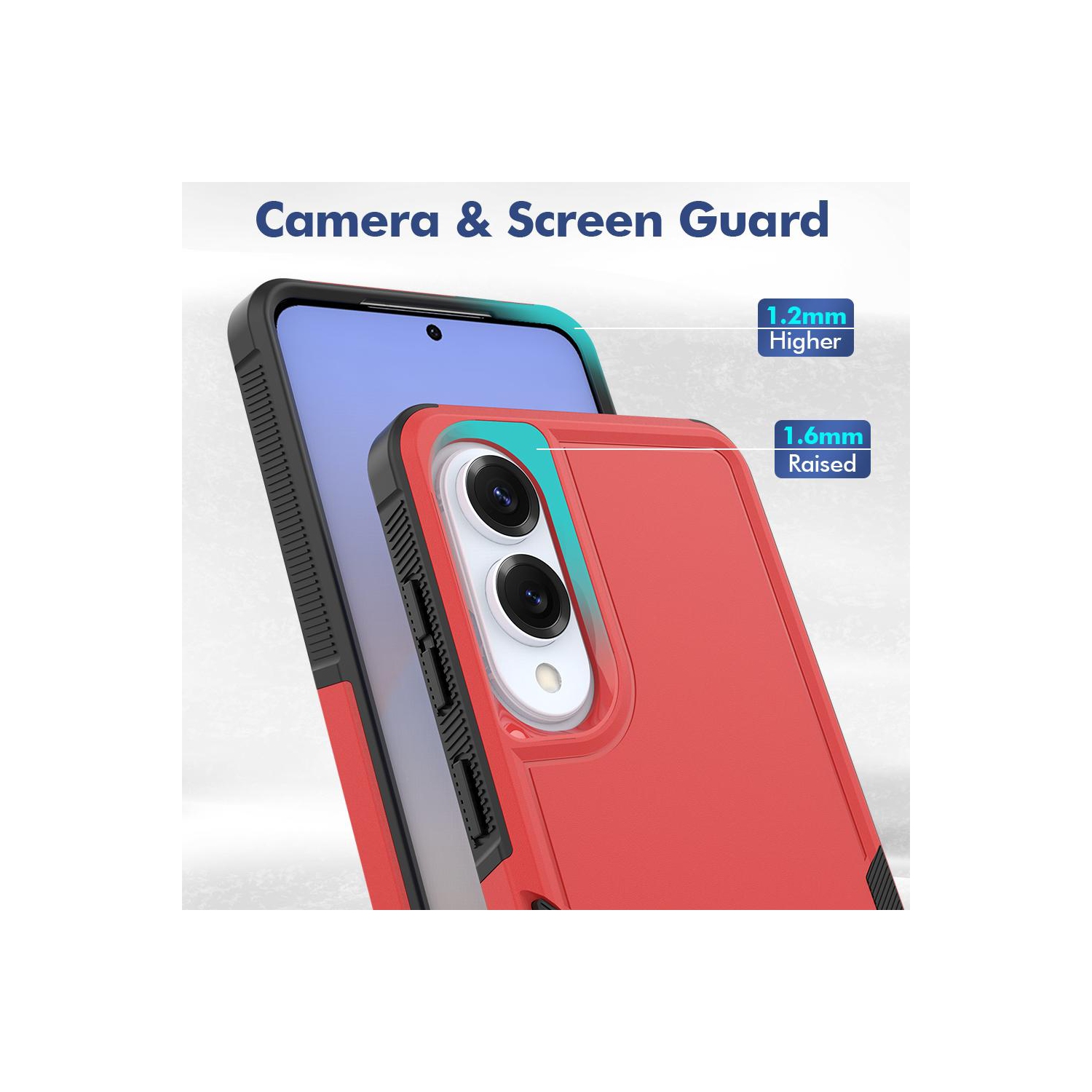 XCRS Dual Layered Comm Rugged Fitted Hardshell Case for Galaxy S25 Edge