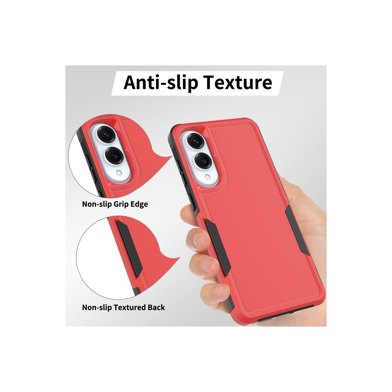 XCRS Dual Layered Comm Rugged Fitted Hardshell Case for Galaxy S25 Edge