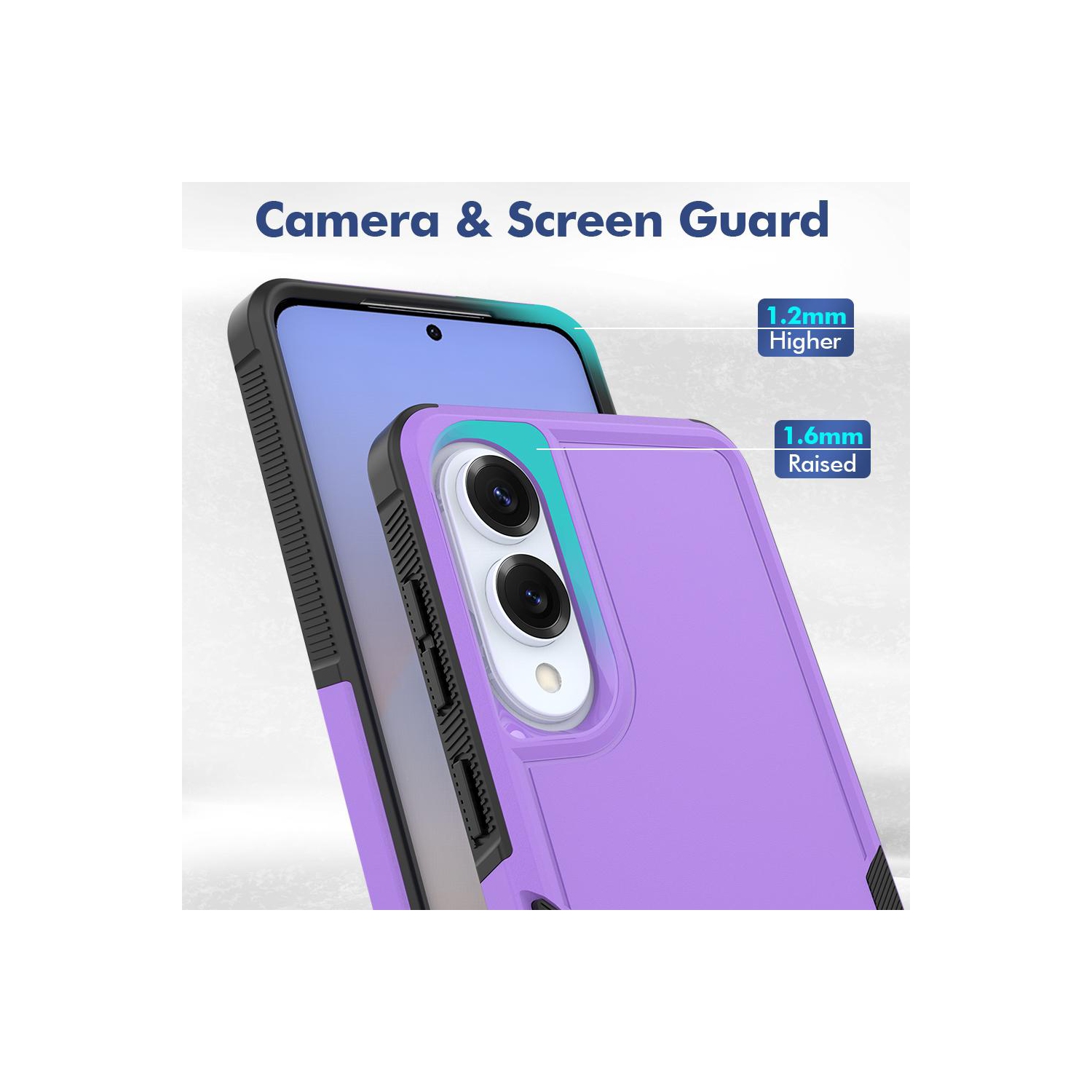 XCRS Dual Layered Comm Rugged Fitted Hardshell Case for Galaxy S25 Edge