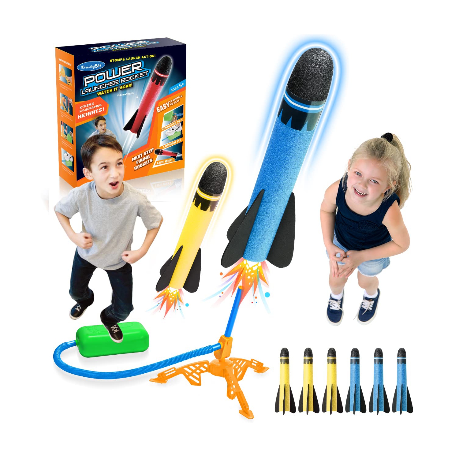 Toys for 3-12 Year Old Boys, CHIMMY Rocket Kit Outdoor Toys for Kids 3-12 Rocket Set Birthday Gifts for Girls Age 3-12 O