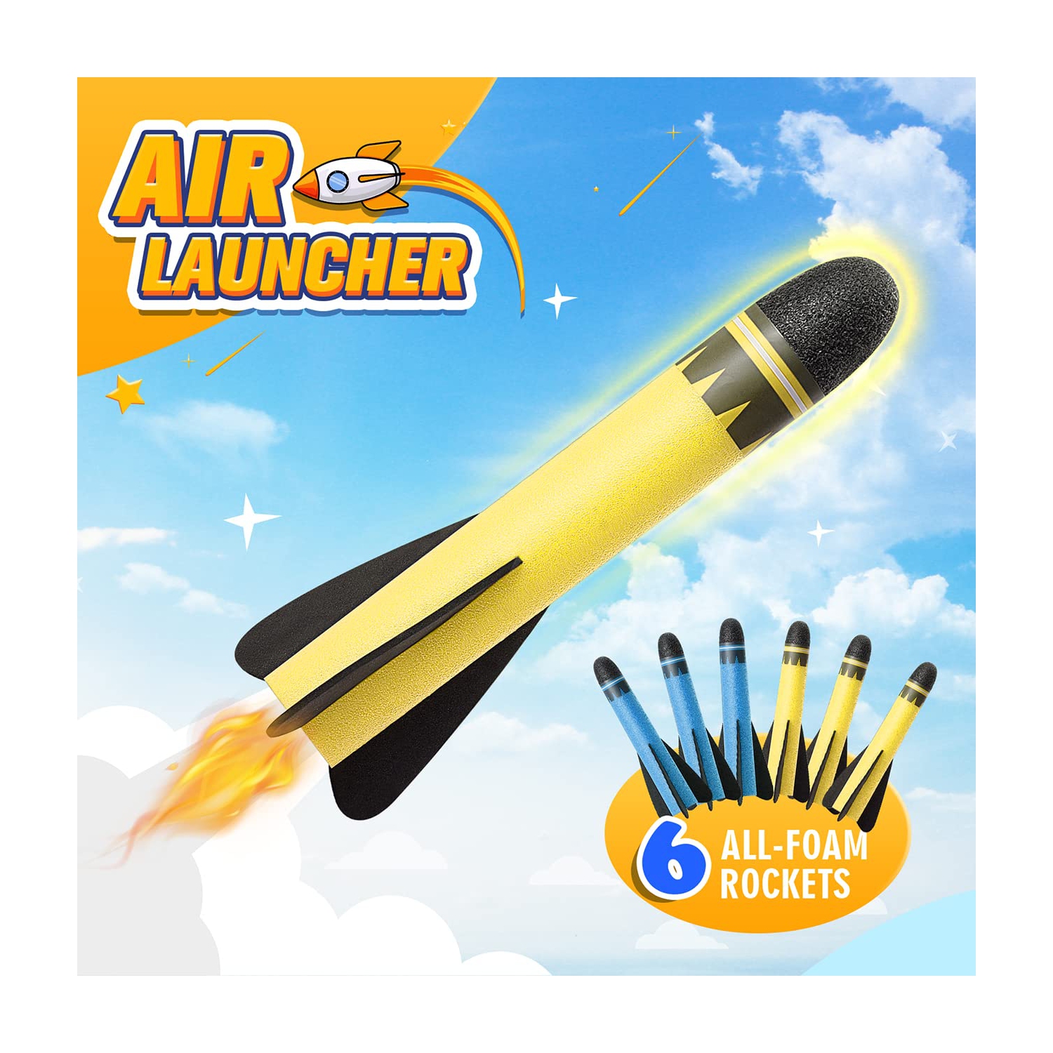 Toys for 3-12 Year Old Boys, CHIMMY Rocket Kit Outdoor Toys for Kids 3-12 Rocket Set Birthday Gifts for Girls Age 3-12 O